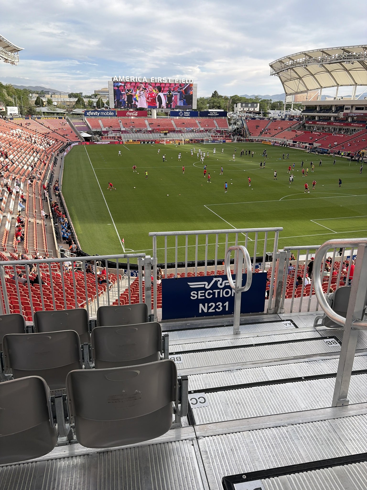 Real Fan View taken from Section N 231 at America First Field by Nick B