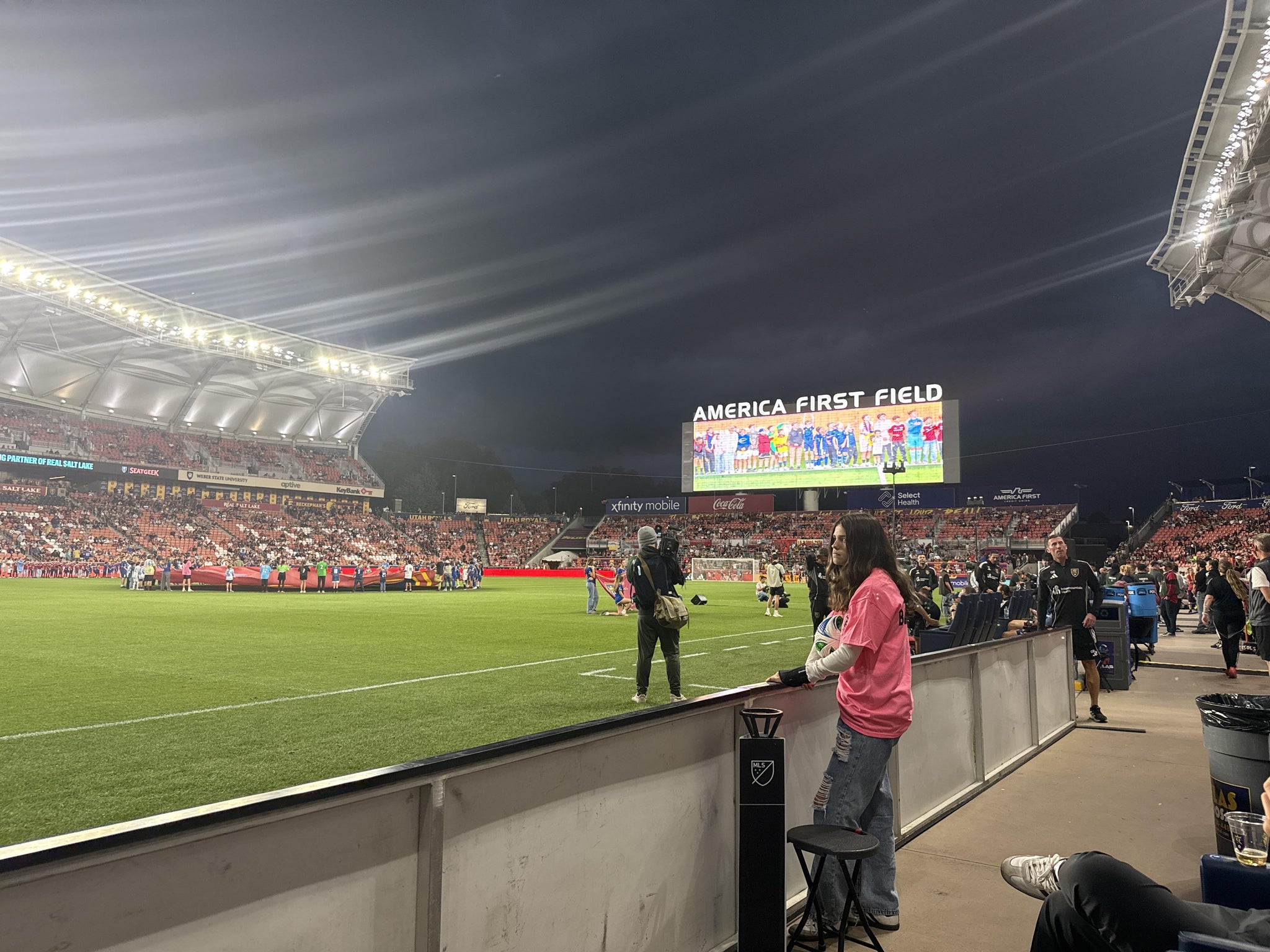Real Fan View taken from West Field at America First Field by Dylan C