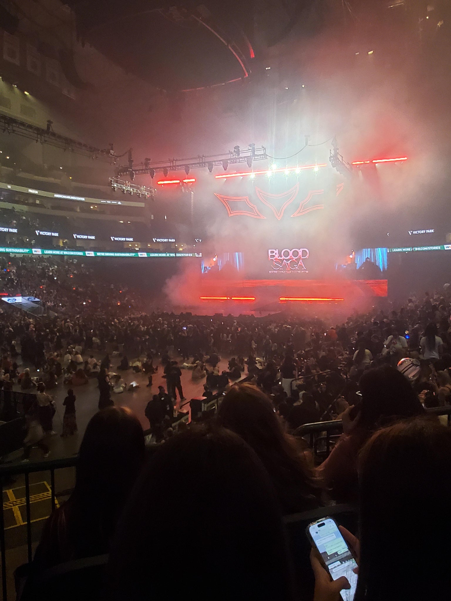 Real Fan View taken from Section 110 at American Airlines Center by Christina P