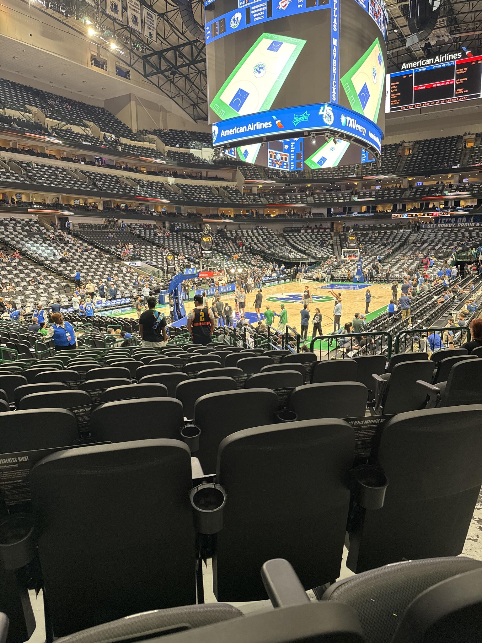 Real Fan View taken from Section 111 at American Airlines Center by Alexis B