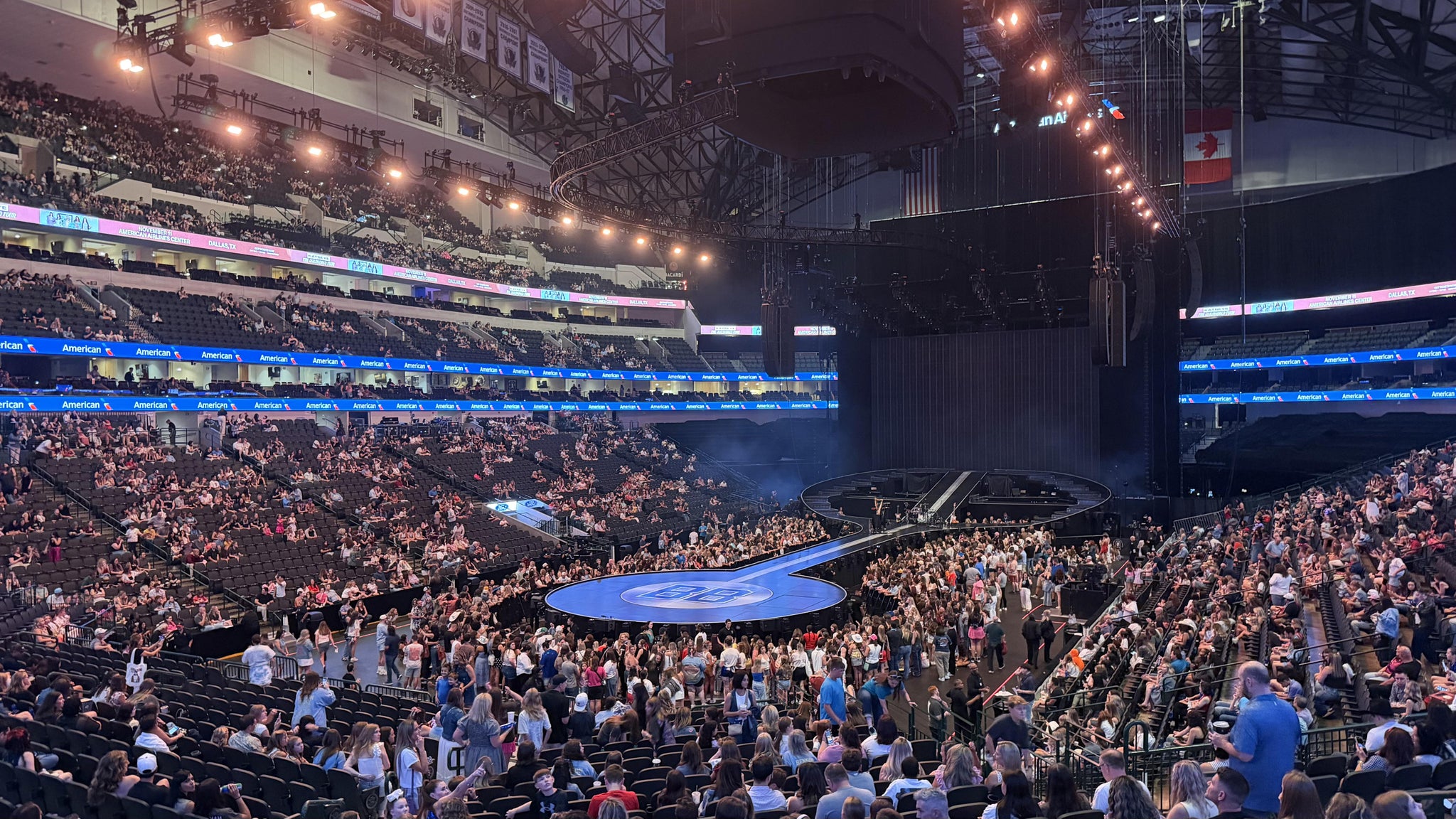 Real Fan View taken from Section 111 at American Airlines Center by Avery D