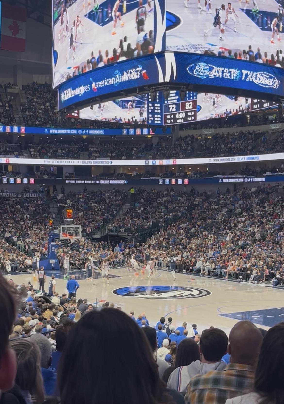 Real Fan View taken from Section 115 at American Airlines Center by Anonymous User