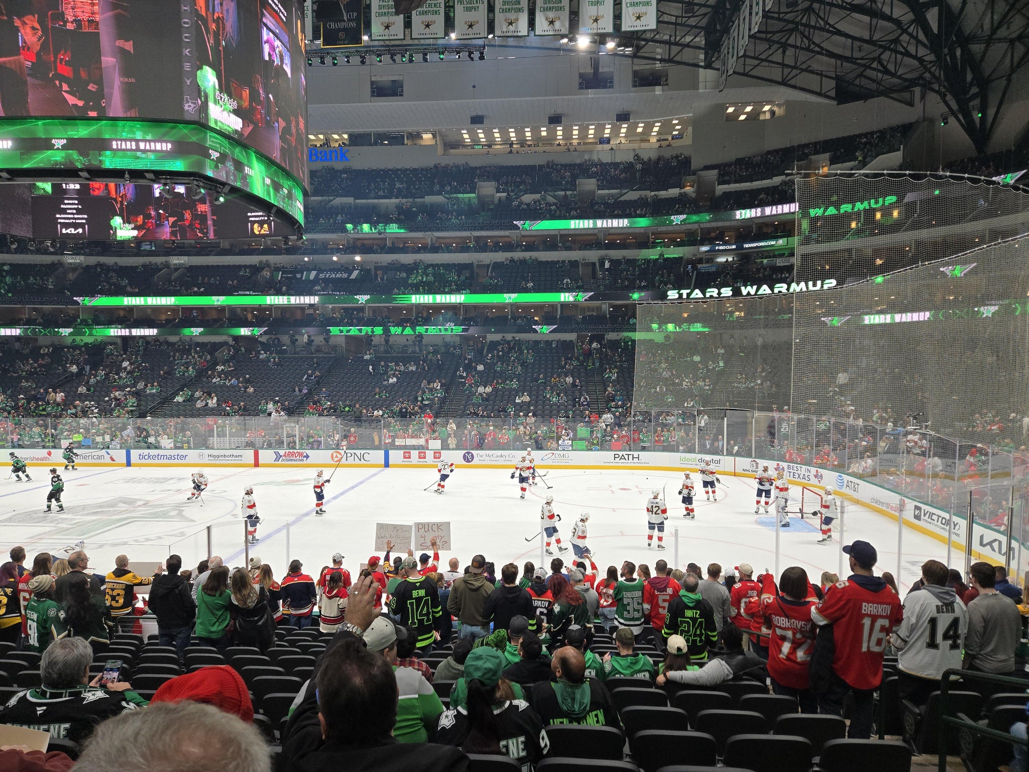 Real Fan View taken from Section 117 at American Airlines Center by Brett S