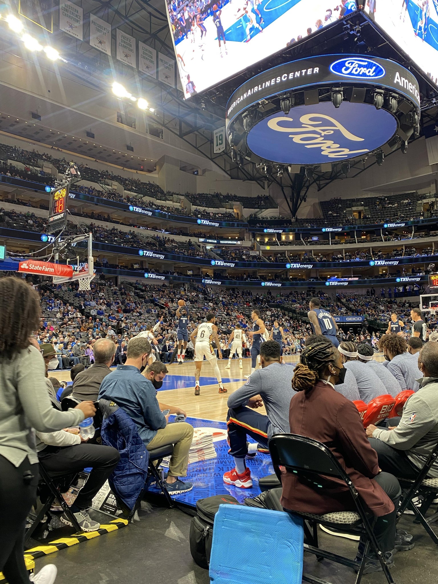 Real Fan View taken from Section 120 at American Airlines Center by Anonymous User