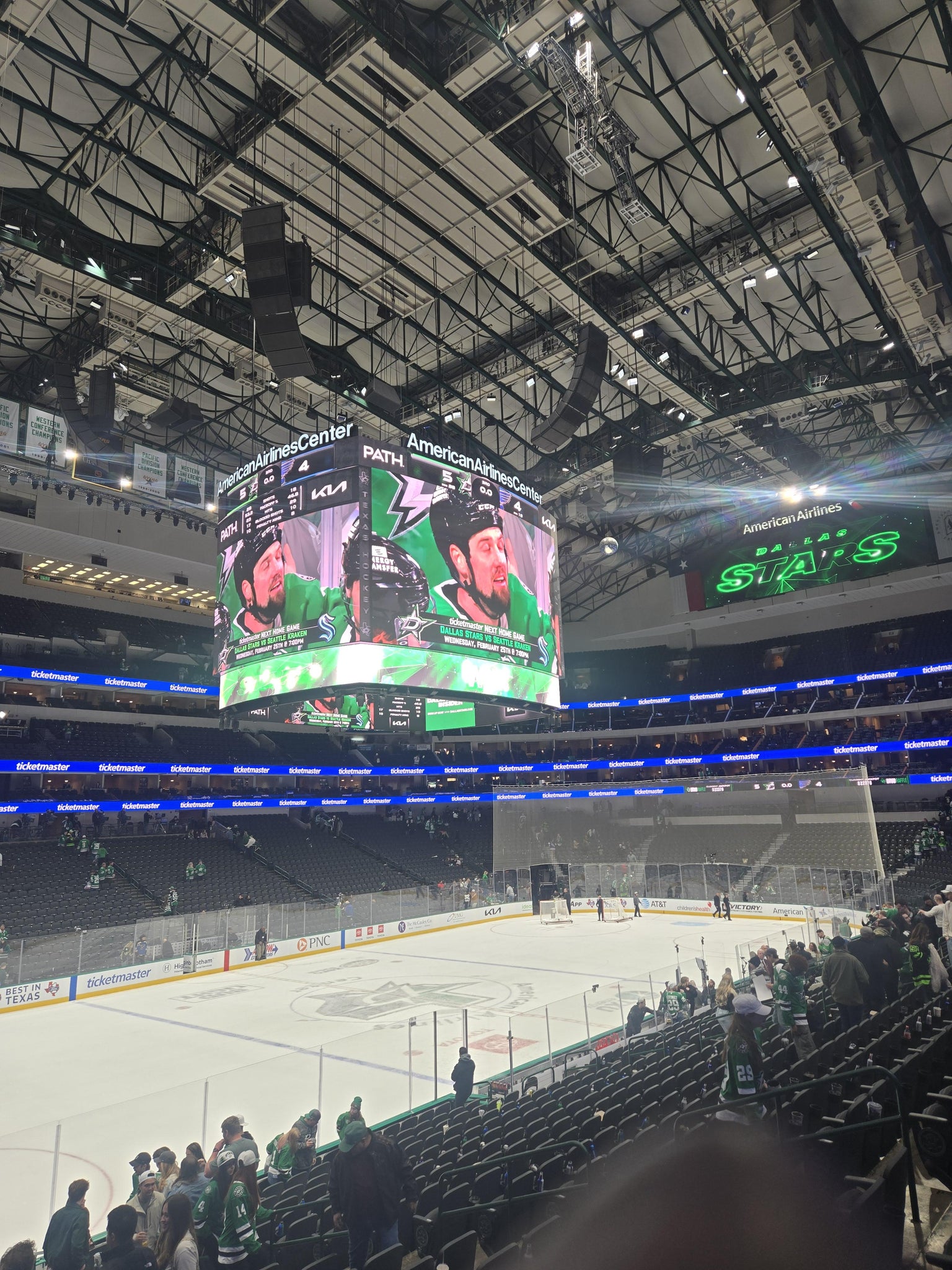 Real Fan View taken from Section 121 at American Airlines Center by Elijah B