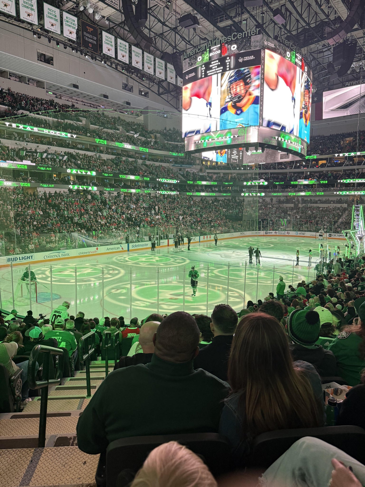 Real Fan View taken from Section 122 at American Airlines Center by Dominick G