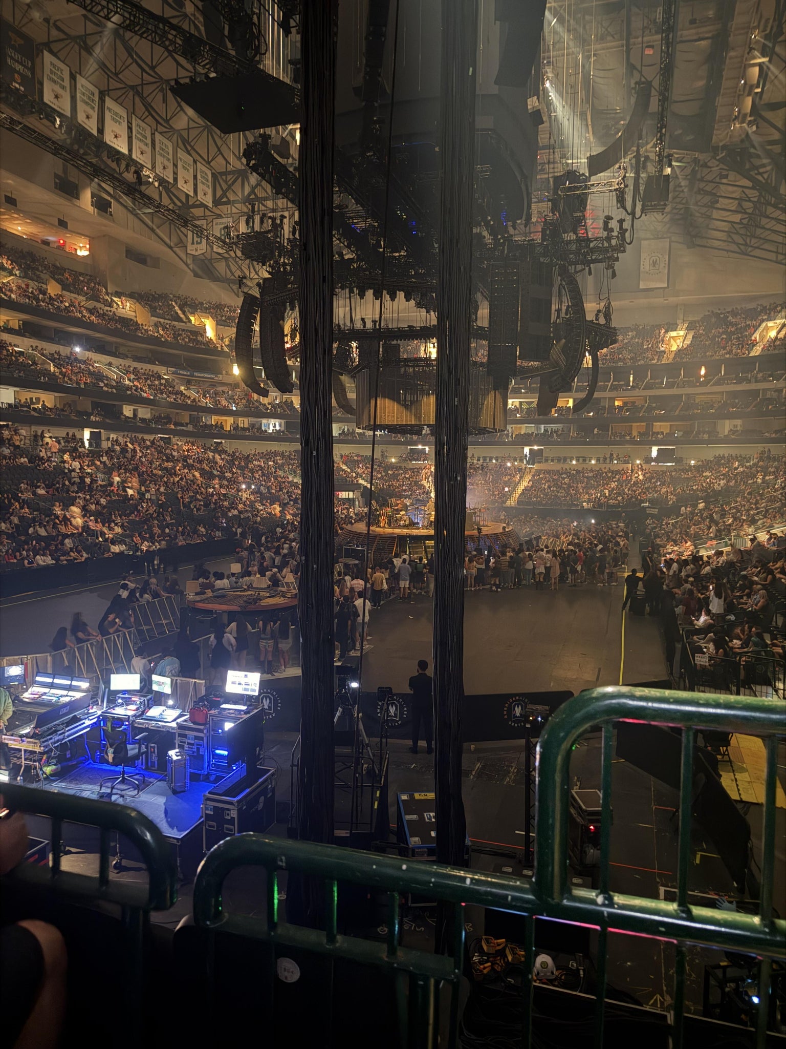 Real Fan View taken from Section 124 at American Airlines Center by David G