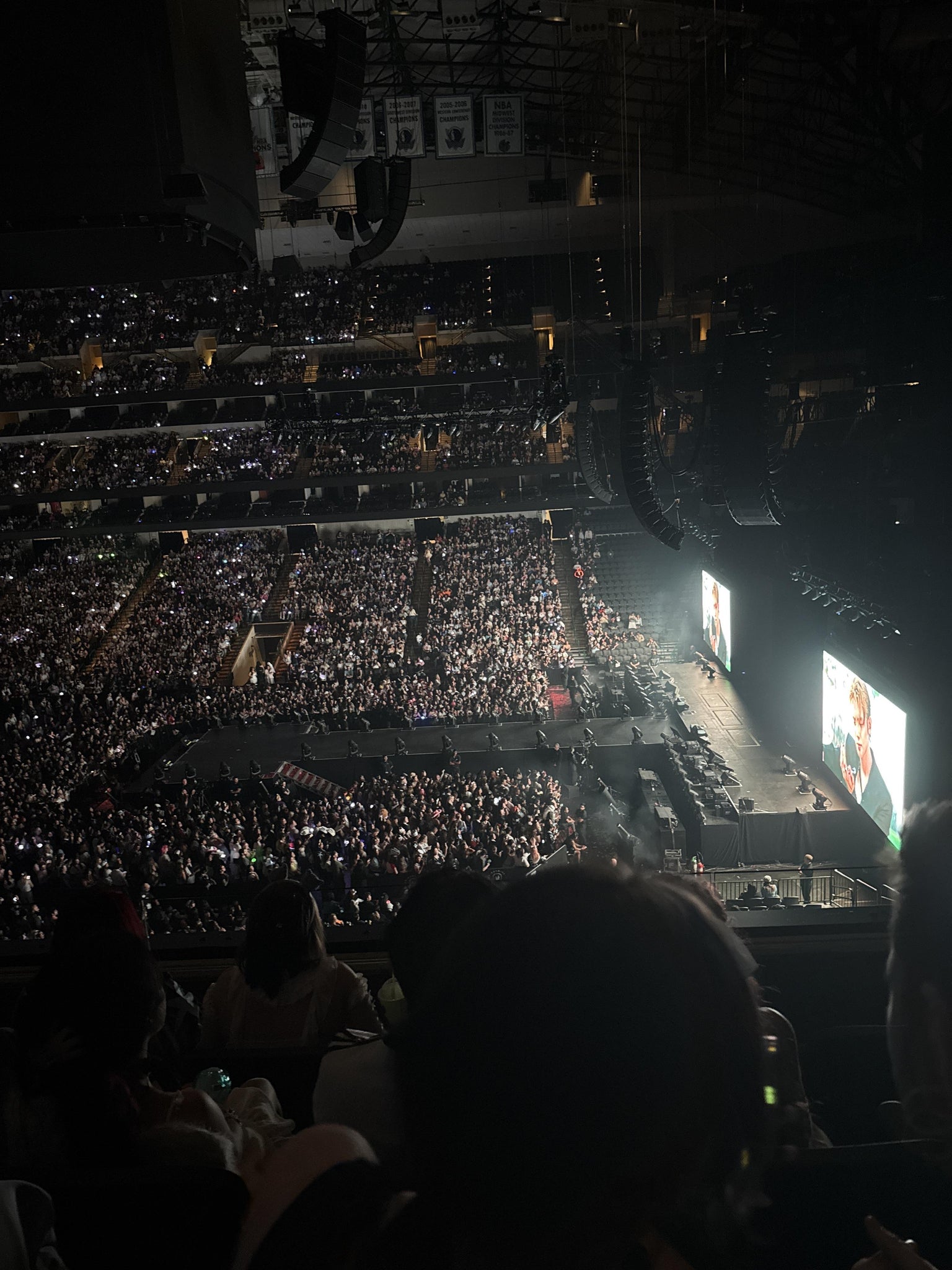 Real Fan View taken from Section 208 at American Airlines Center by Lydia O