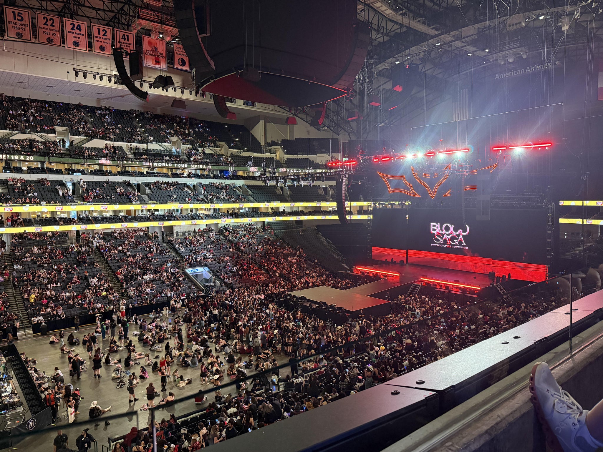 Real Fan View taken from Section 212 at American Airlines Center by Liliana M