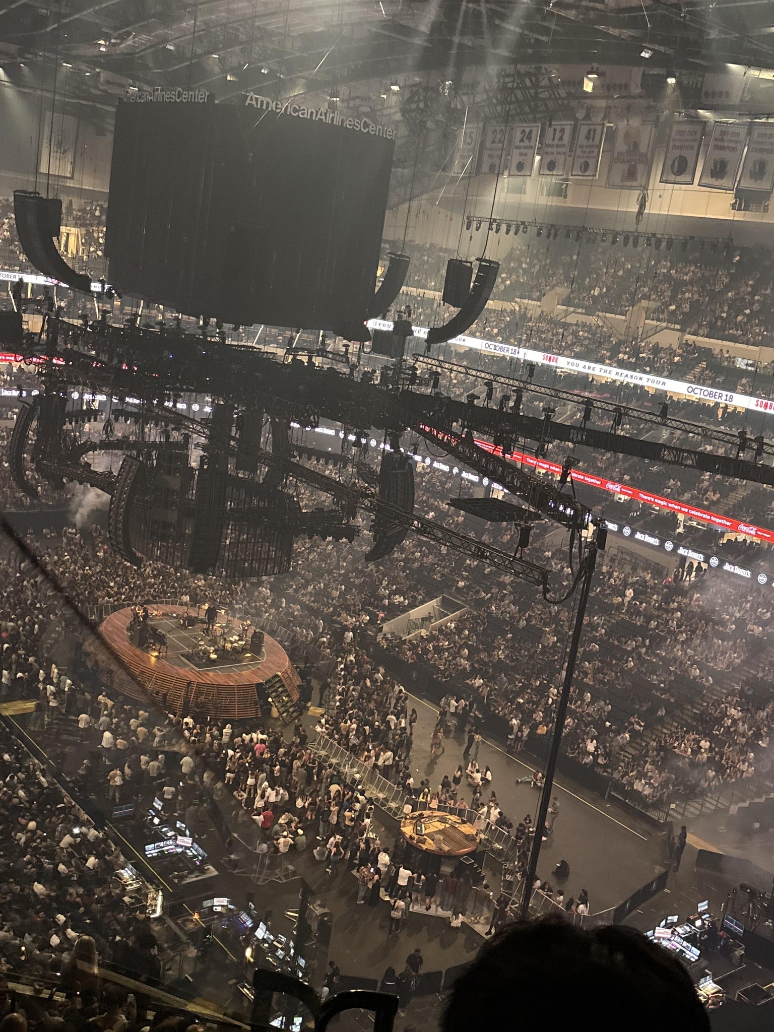 Real Fan View taken from Section 304 at American Airlines Center by Dana S
