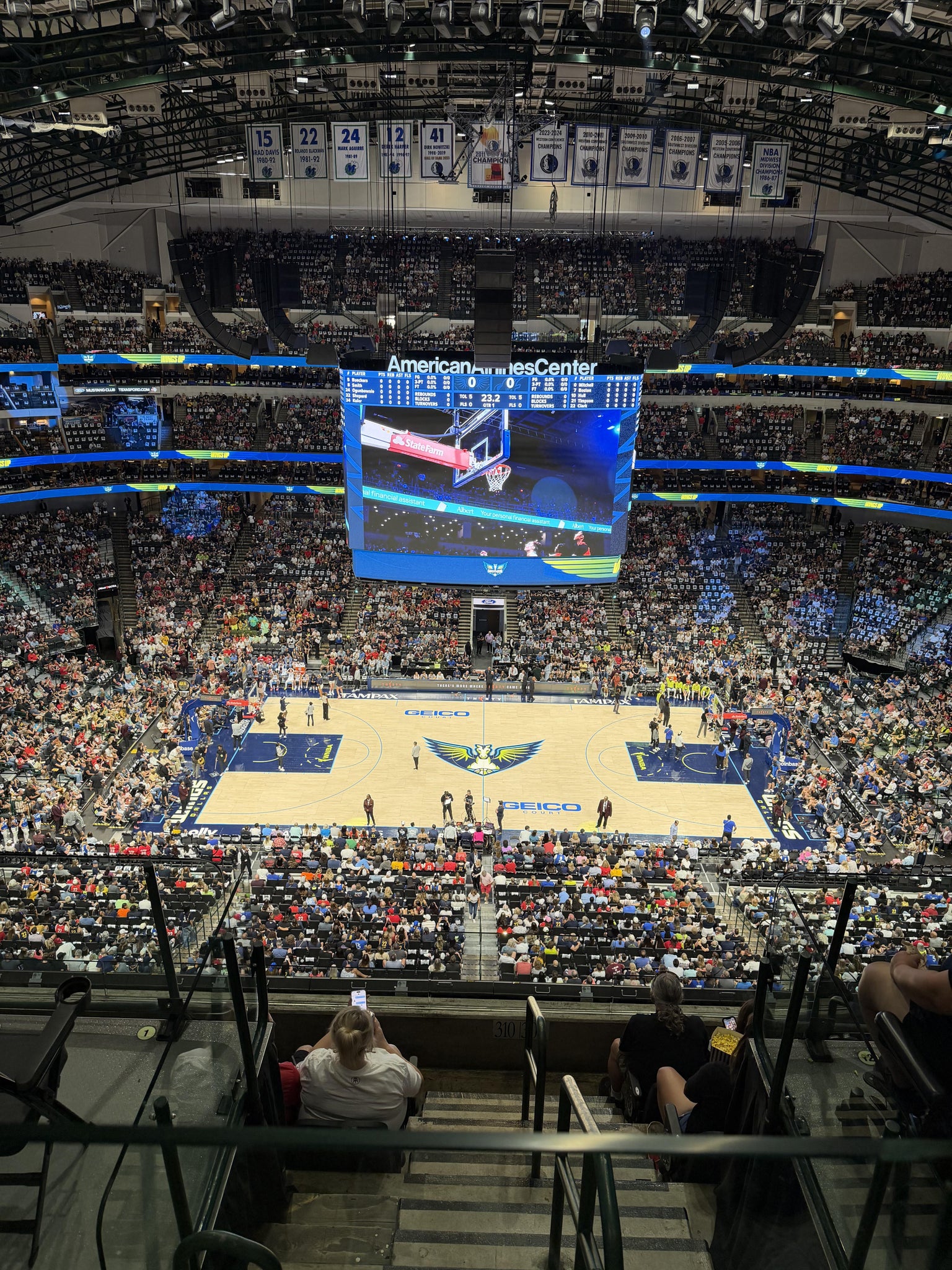 Real Fan View taken from Section 310 at American Airlines Center by Anonymous User