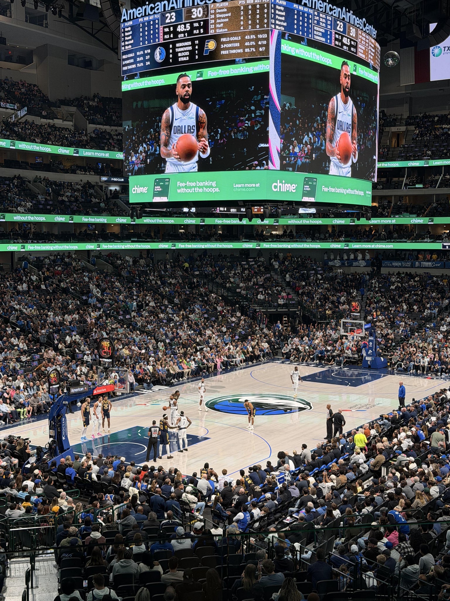 Real Fan View taken from Flagship Suite 1159 at American Airlines Center by Jonathon F
