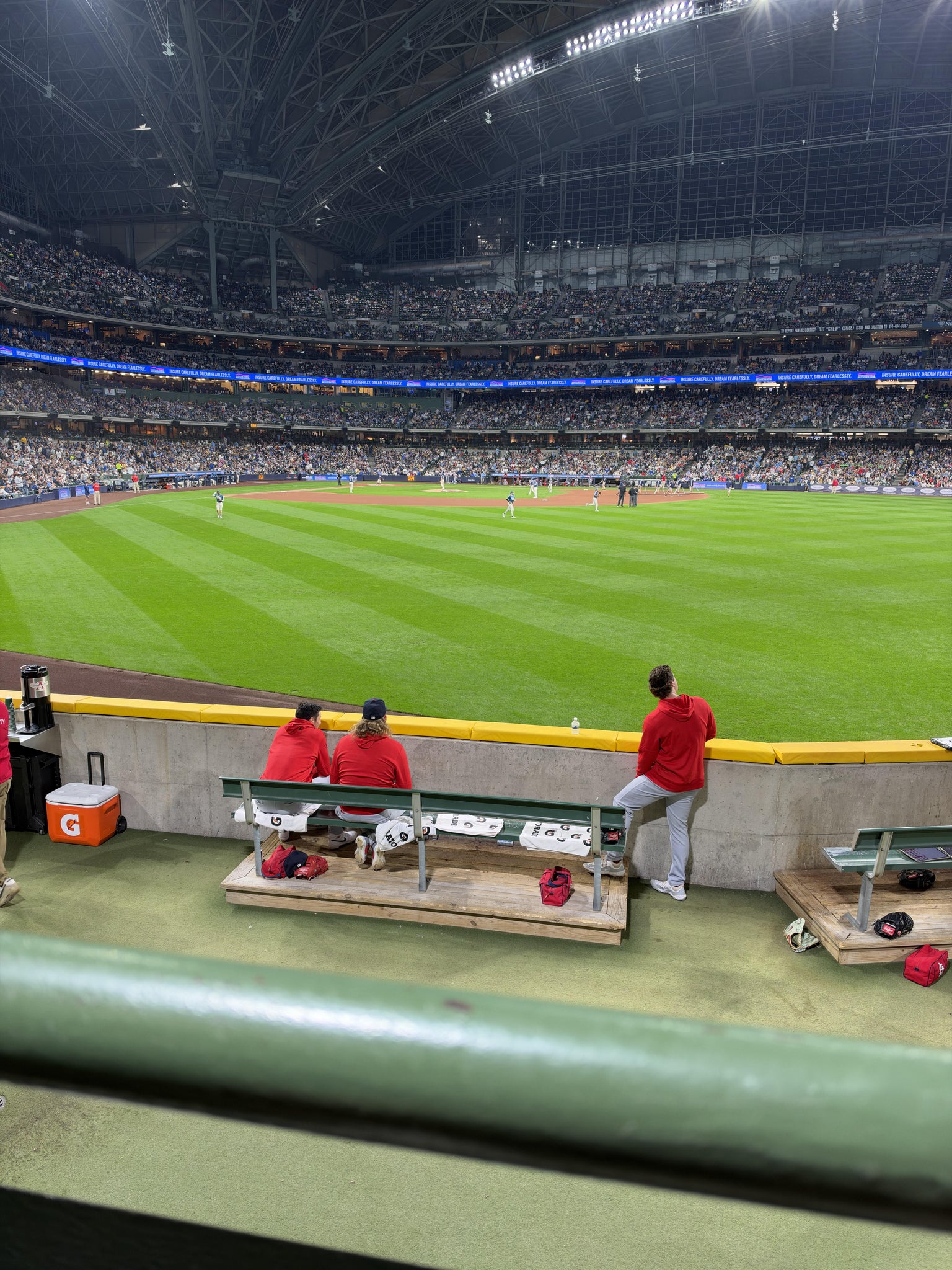 Real Fan View taken from Section 101 at American Family Field by Logan L