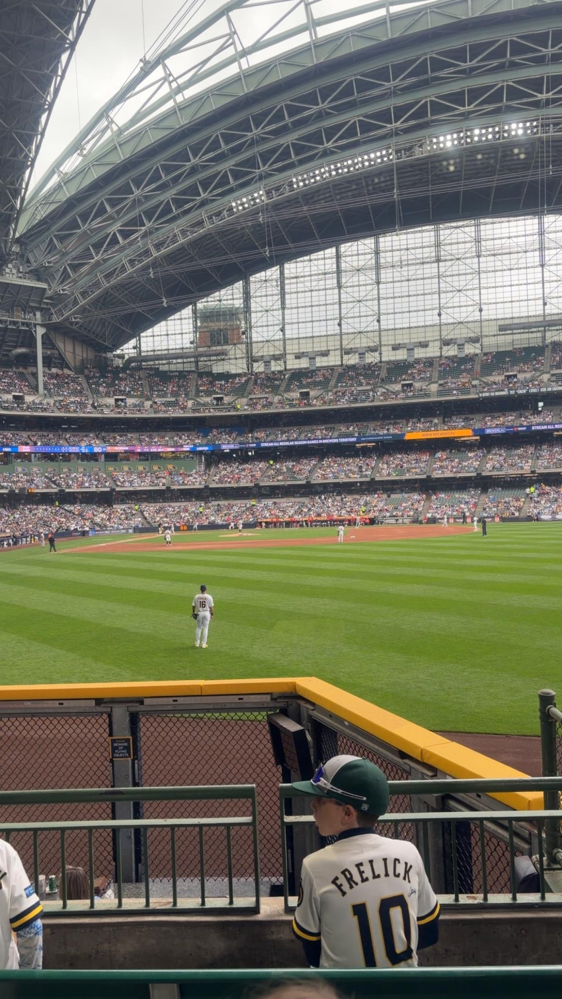Real Fan View taken from Section 102 at American Family Field by William K