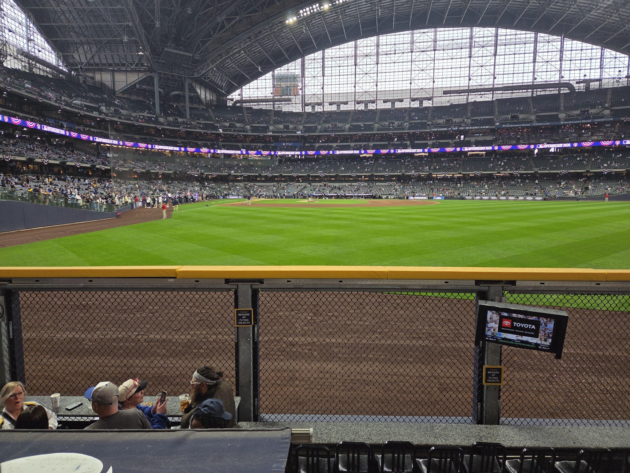 Real Fan View taken from Section 103 at American Family Field by Eric B