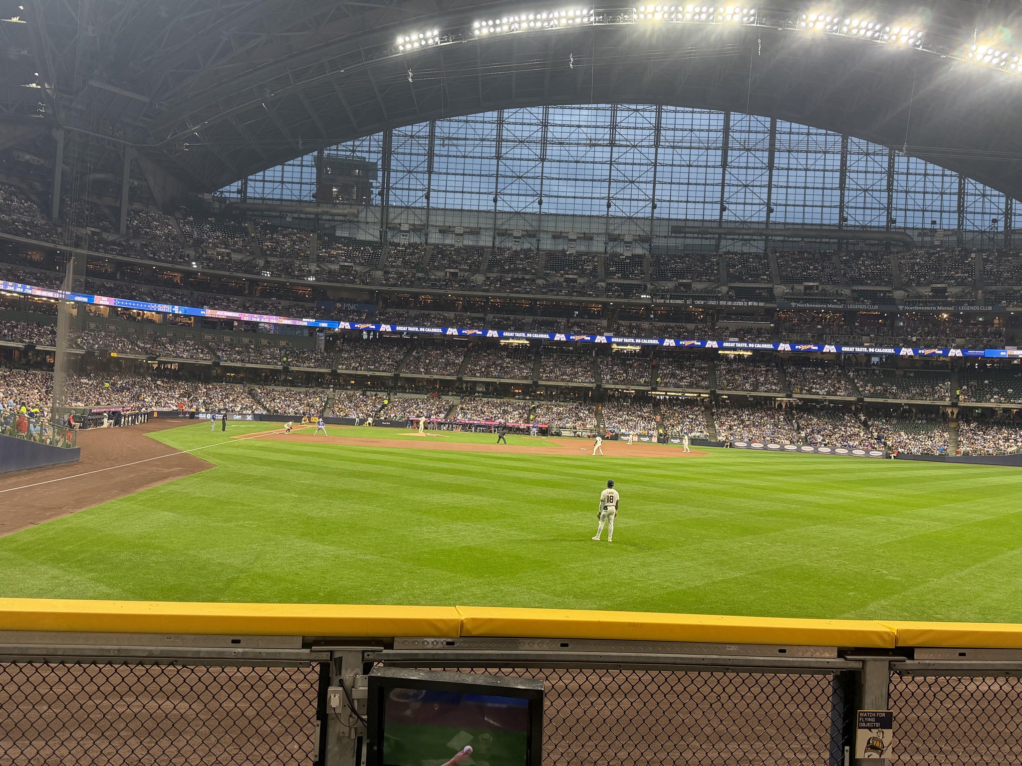 Real Fan View taken from Section 104 at American Family Field by Jim H