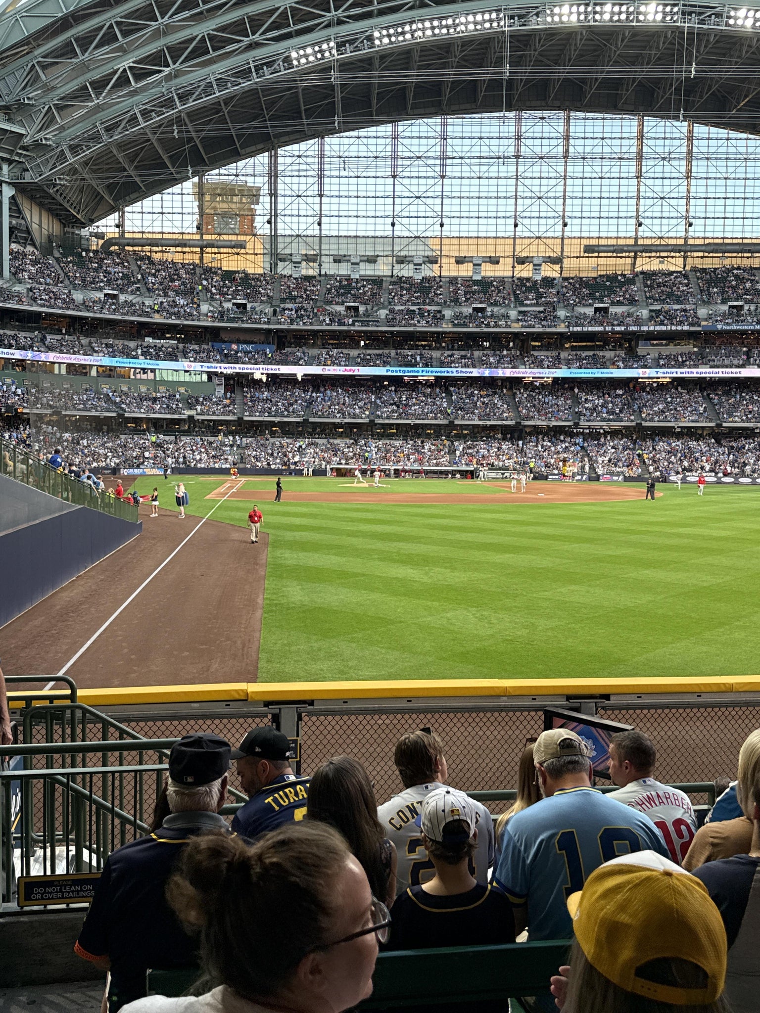 Real Fan View taken from Section 104 at American Family Field by Megan E