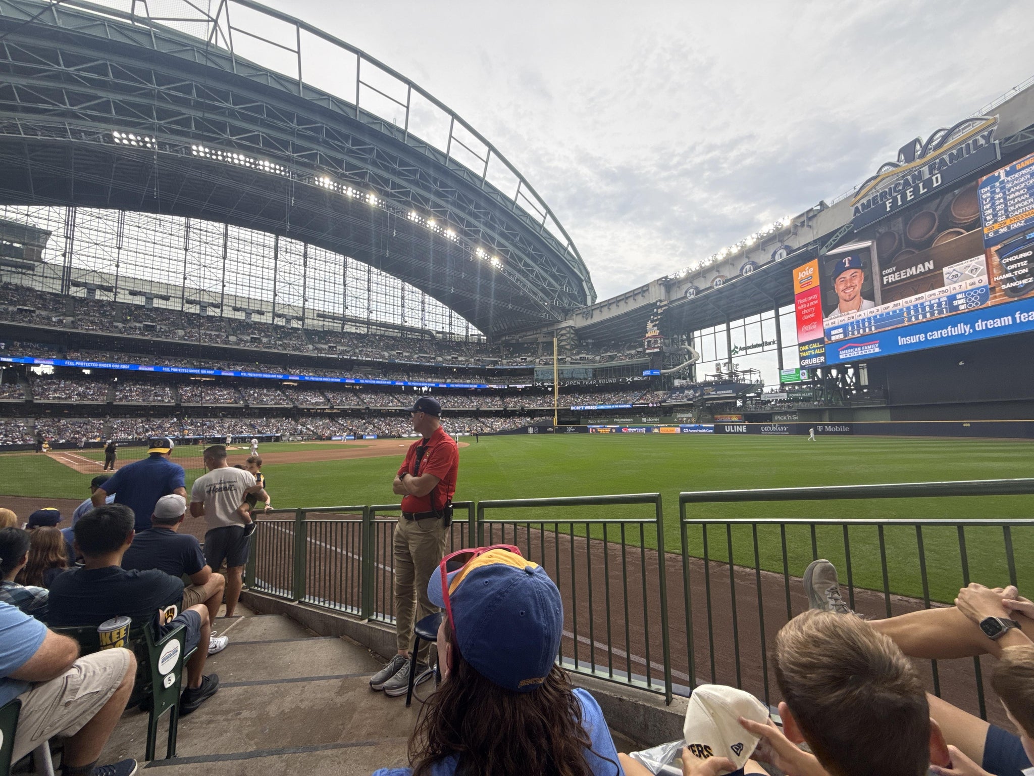 Real Fan View taken from Section 107 at American Family Field by Brian P
