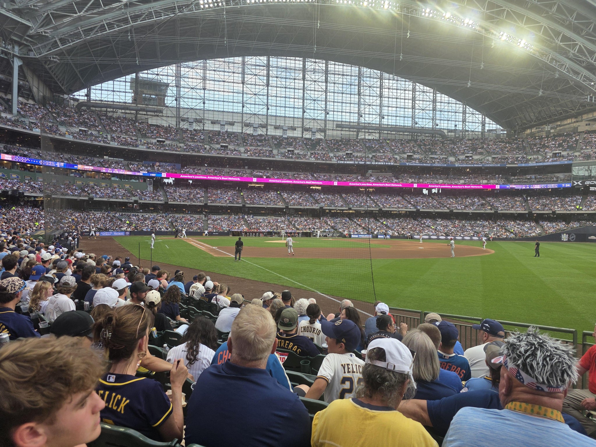 Real Fan View taken from Section 108 at American Family Field by Justin I