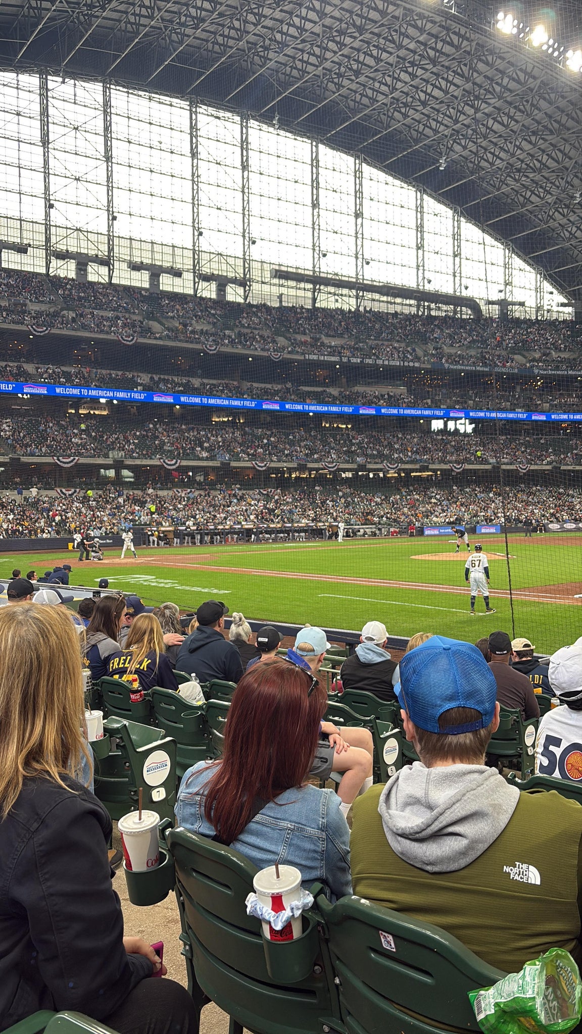 Real Fan View taken from Section 111 at American Family Field by Marcela P