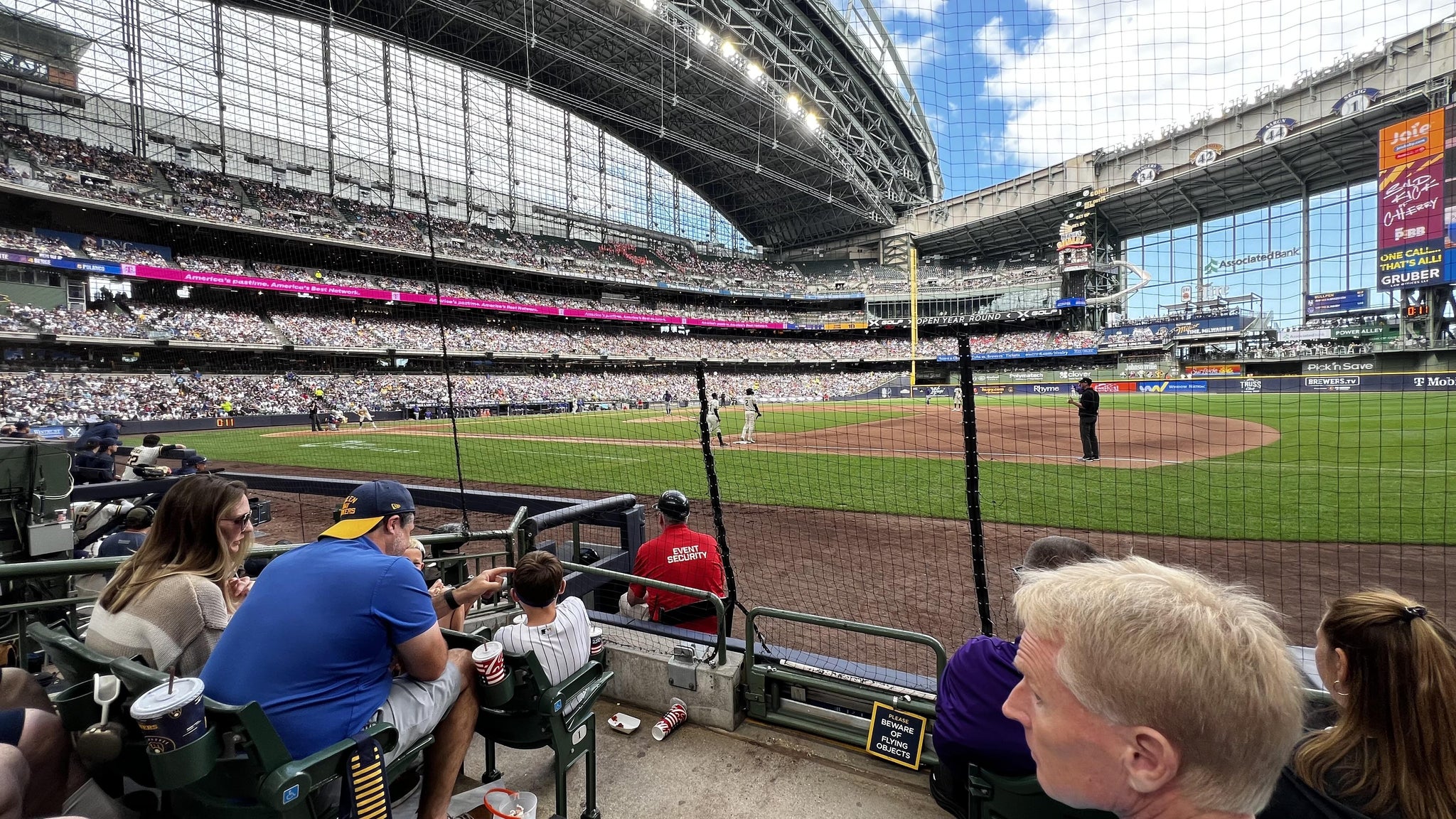 Real Fan View taken from Section 111 at American Family Field by Mike T