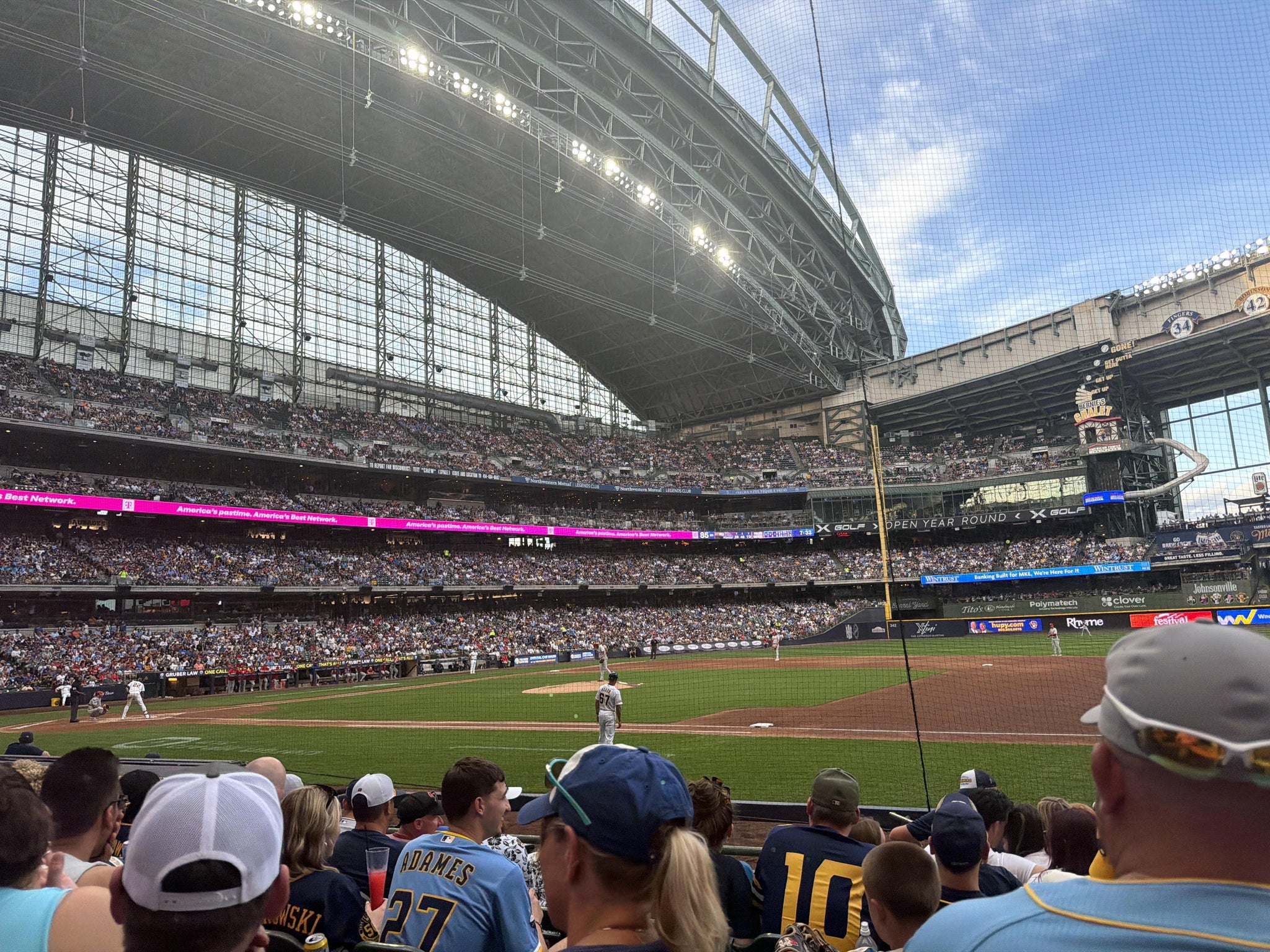 Real Fan View taken from Section 112 at American Family Field by Montana J