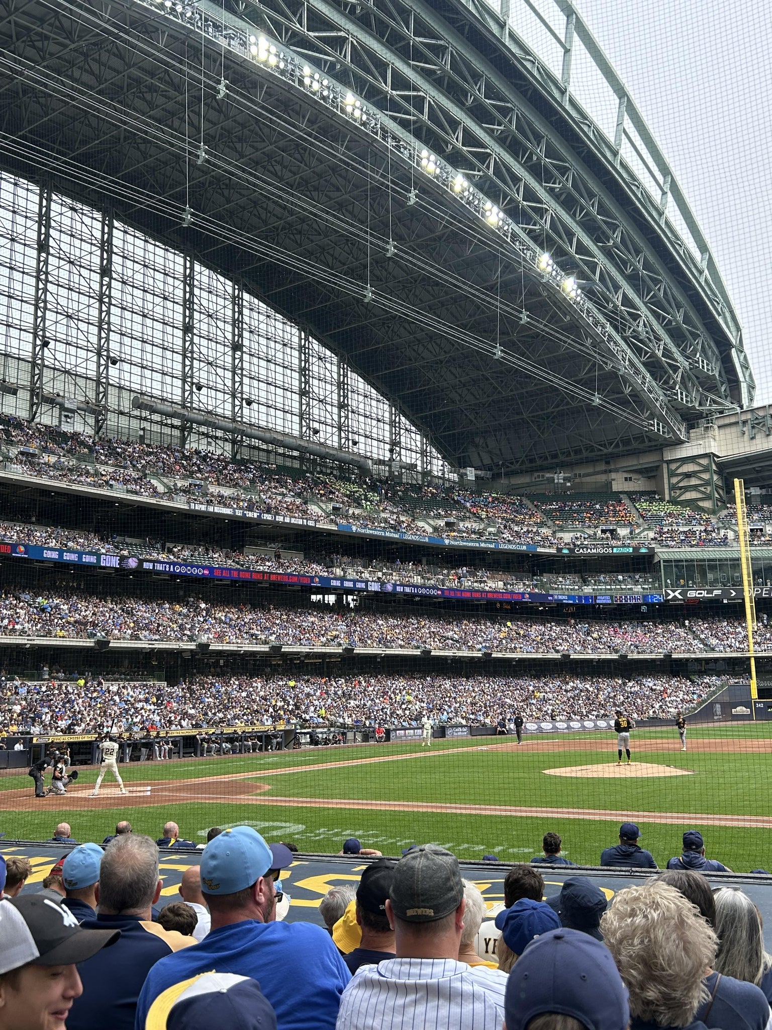 Real Fan View taken from Section 113 at American Family Field by Lindsay B