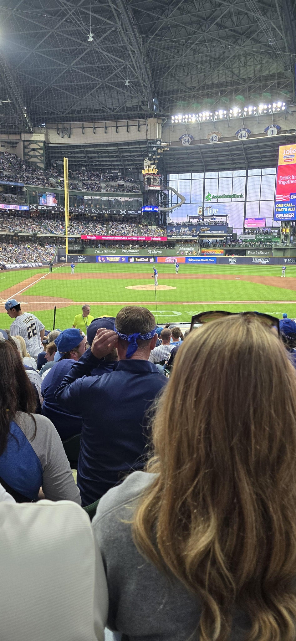 Real Fan View taken from Section 115 at American Family Field by Matthew H
