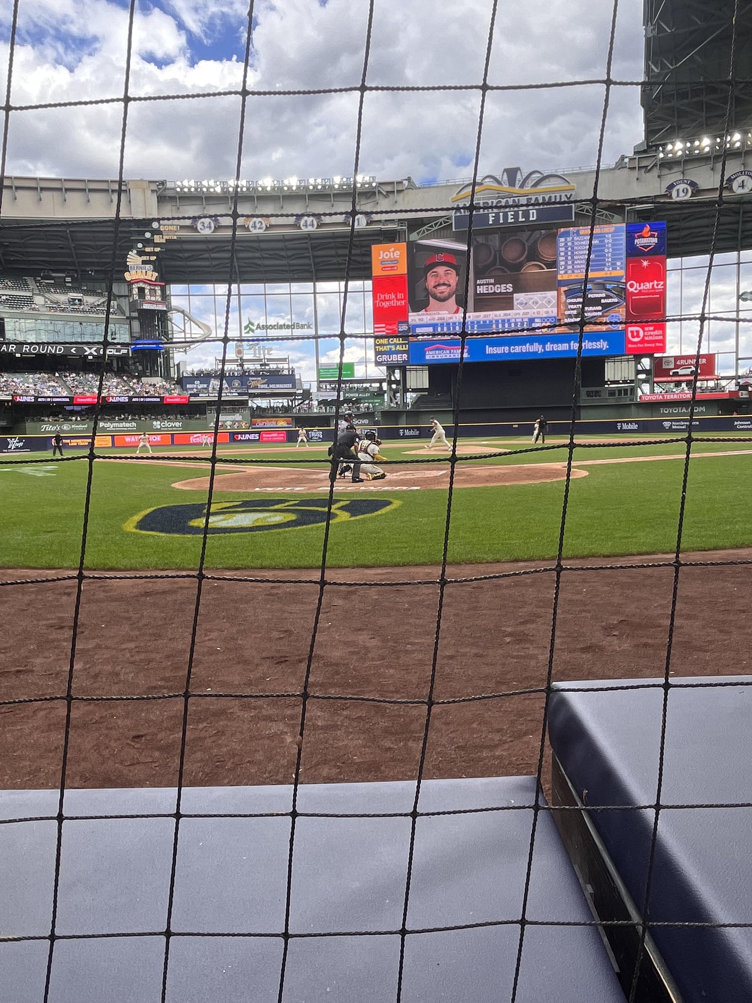 Real Fan View taken from Section 117 at American Family Field by Kelley J