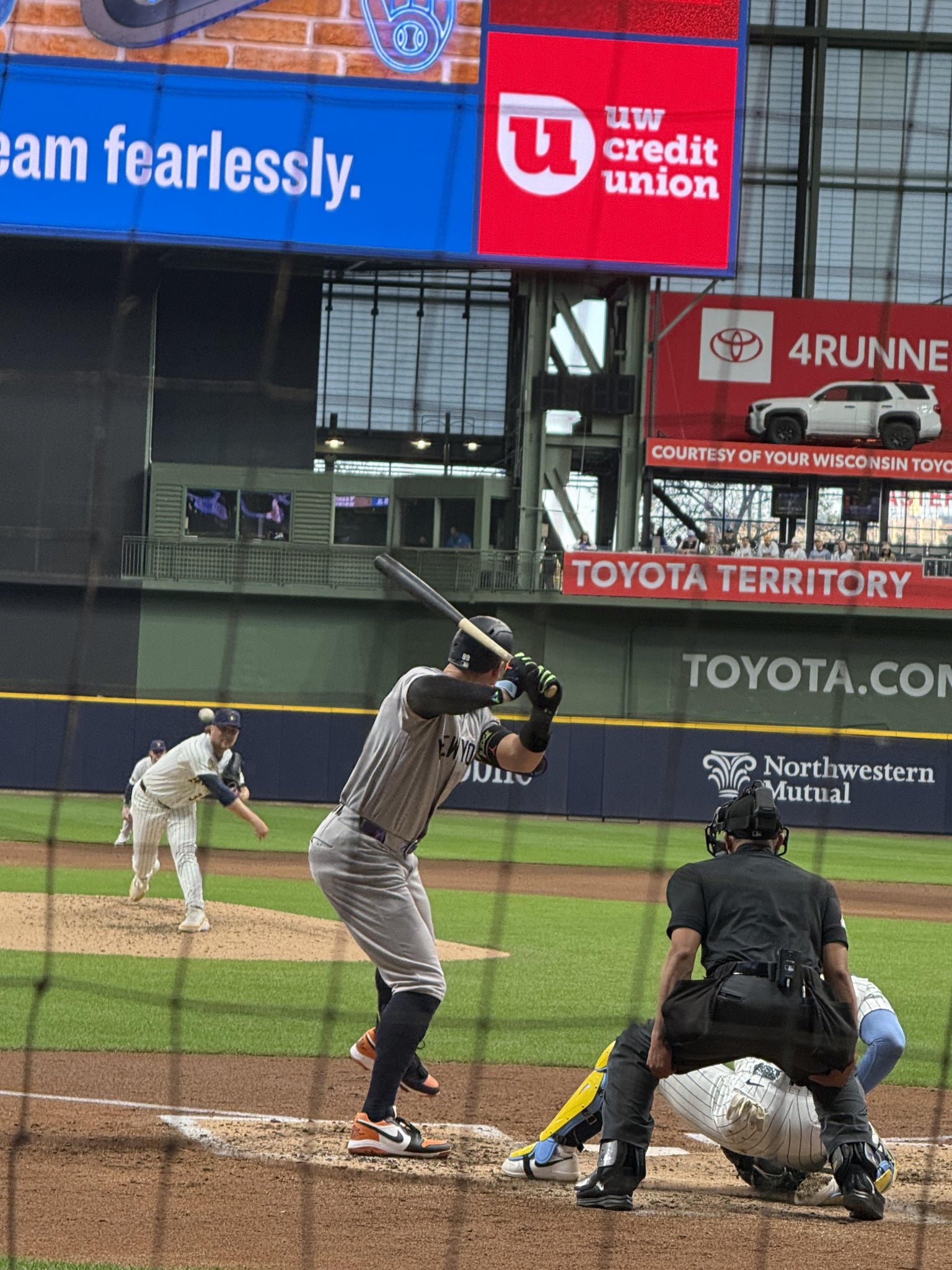 Real Fan View taken from Section 118 at American Family Field by Robert R