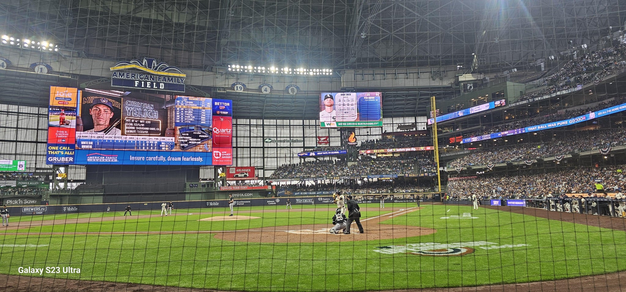 Real Fan View taken from Section 119 at American Family Field by Grace M