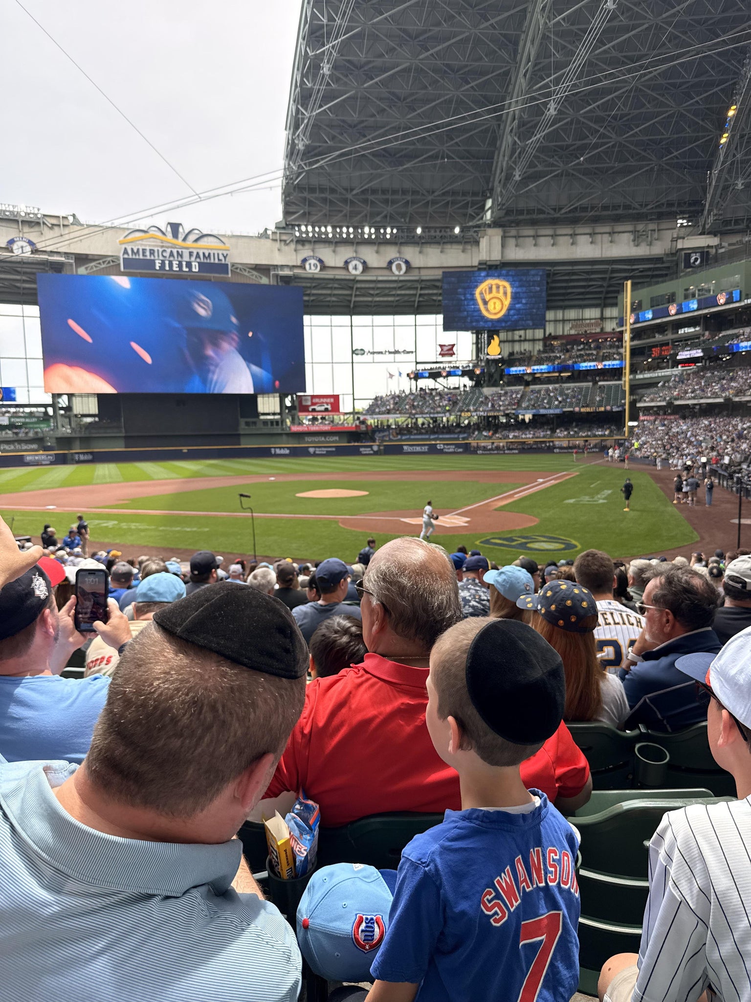 Real Fan View taken from Section 119 at American Family Field by Timothy G