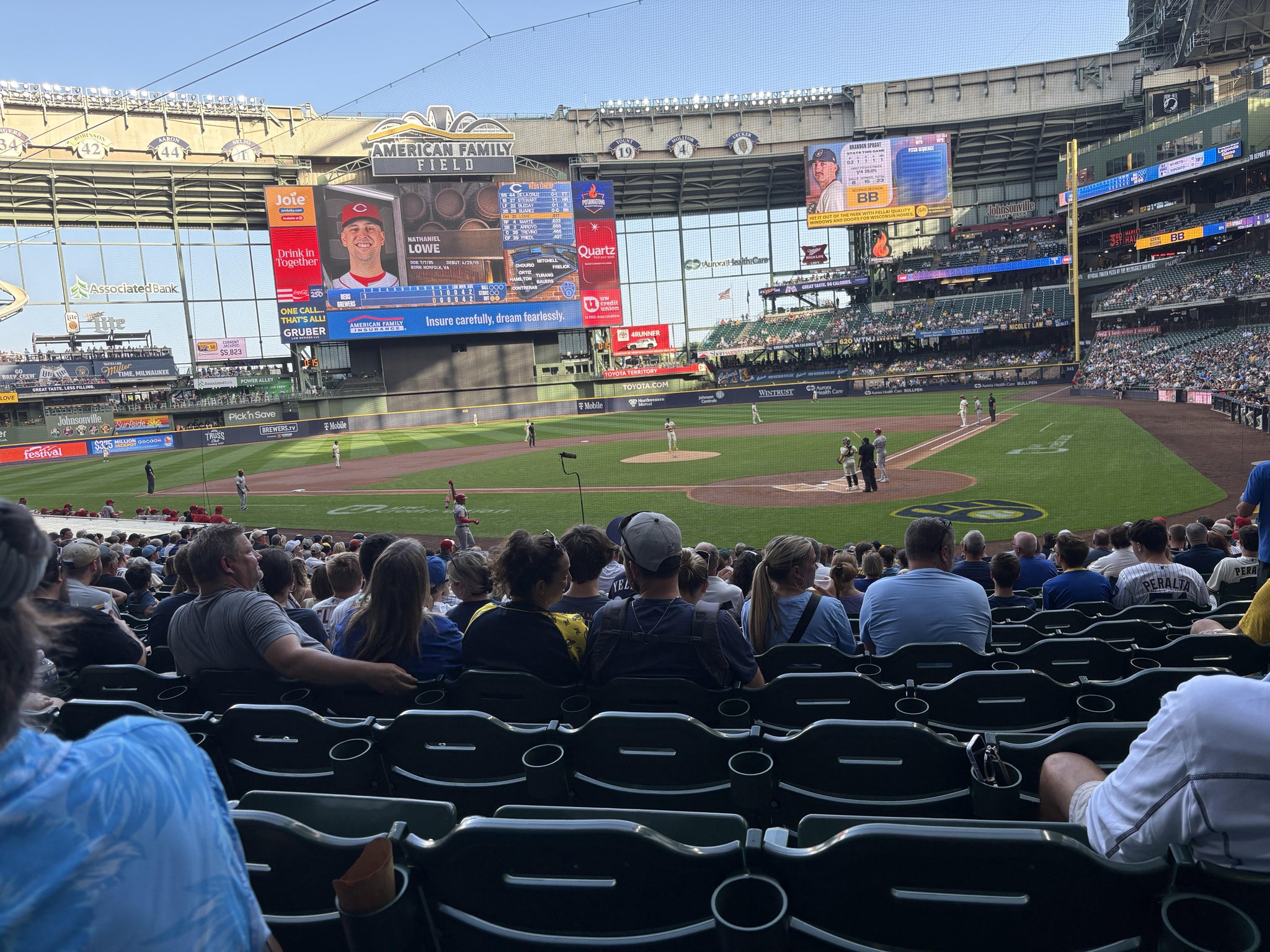 Real Fan View taken from Section 119 at American Family Field by Matthew M