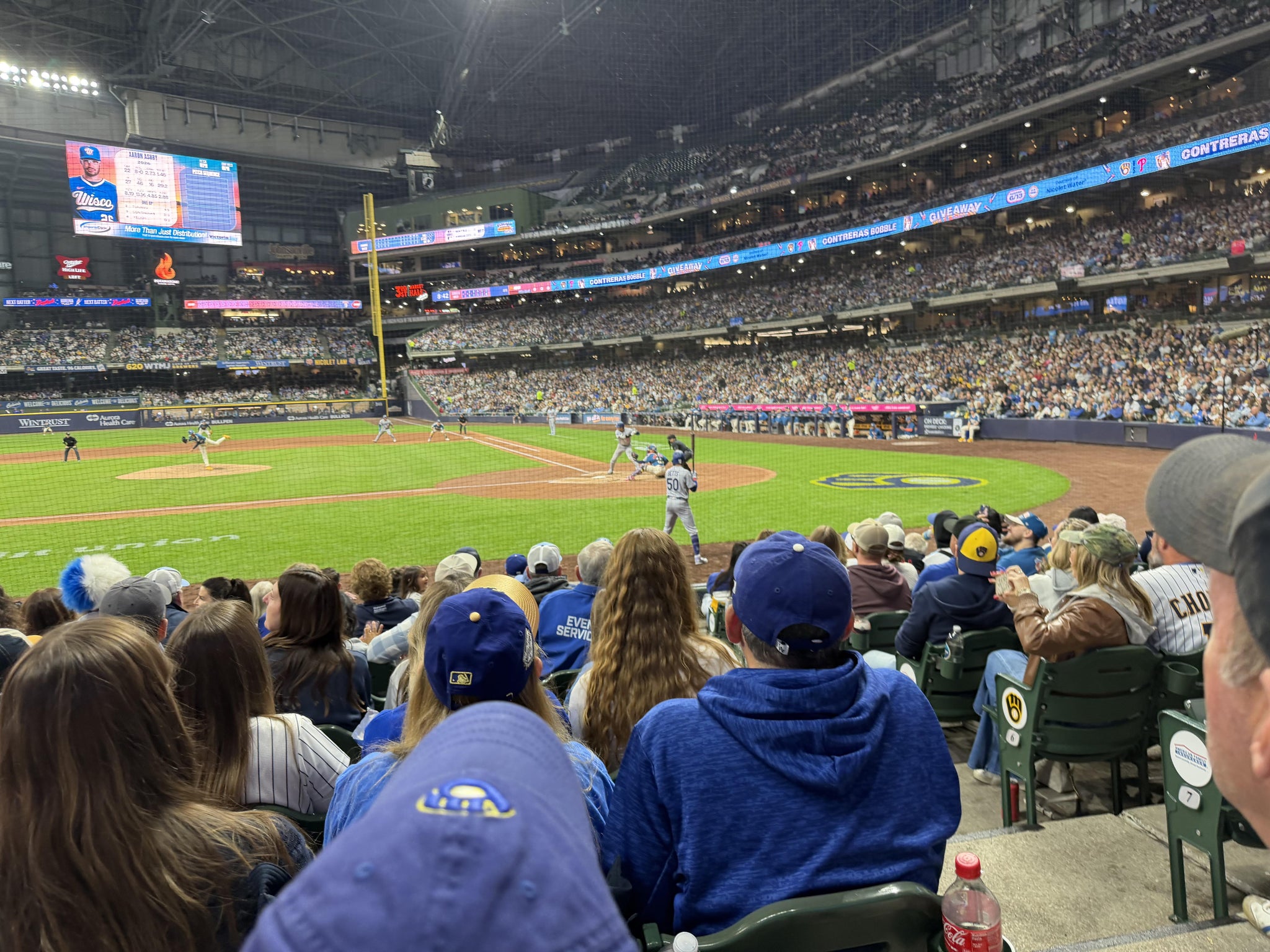 Real Fan View taken from Section 121 at American Family Field by Chad S