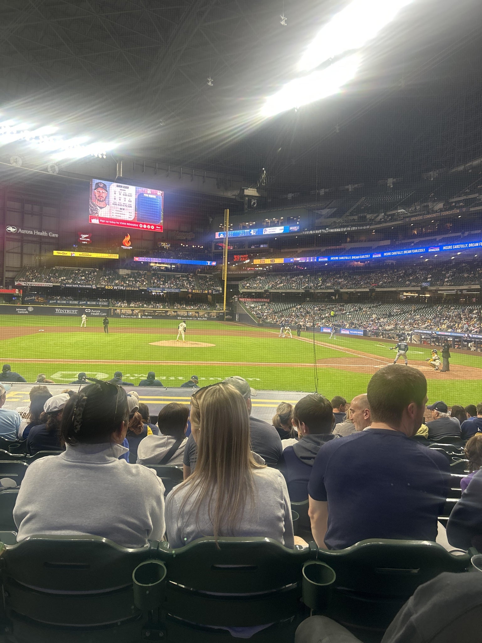 Real Fan View taken from Section 121 at American Family Field by Anonymous User