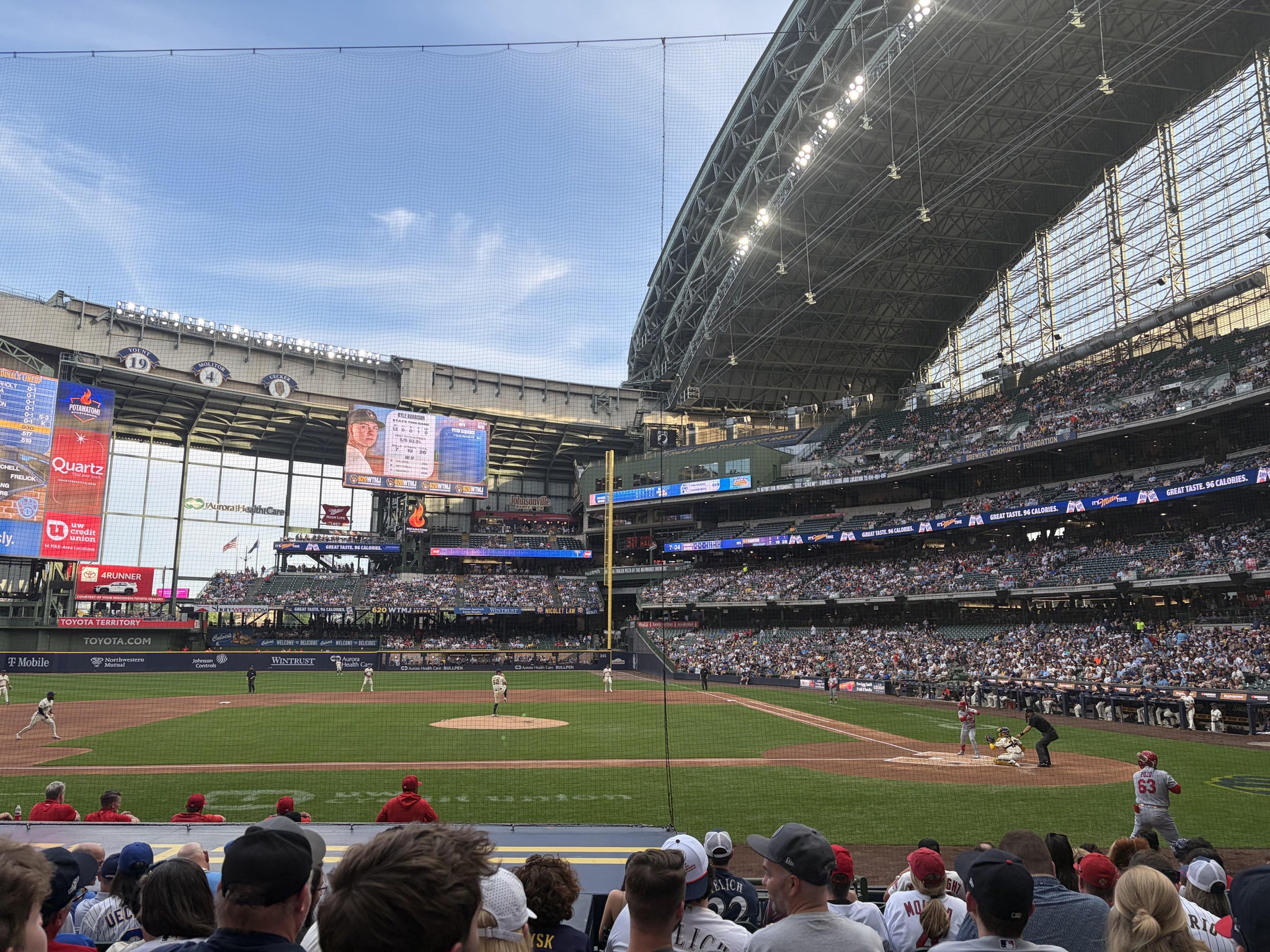 Real Fan View taken from Section 121 at American Family Field by Michael A