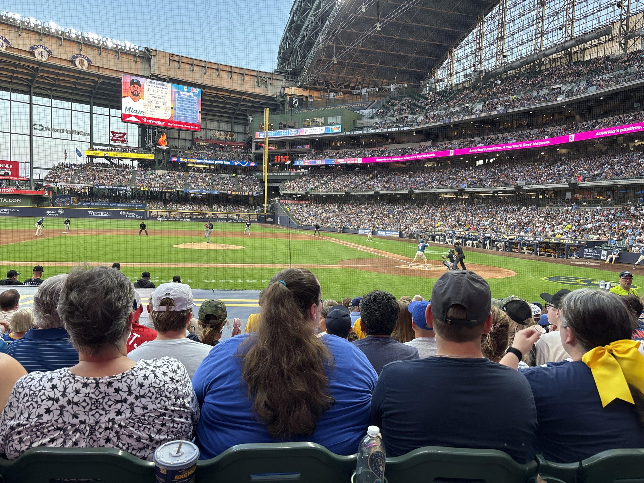 Real Fan View taken from Section 121 at American Family Field by Patricia  R