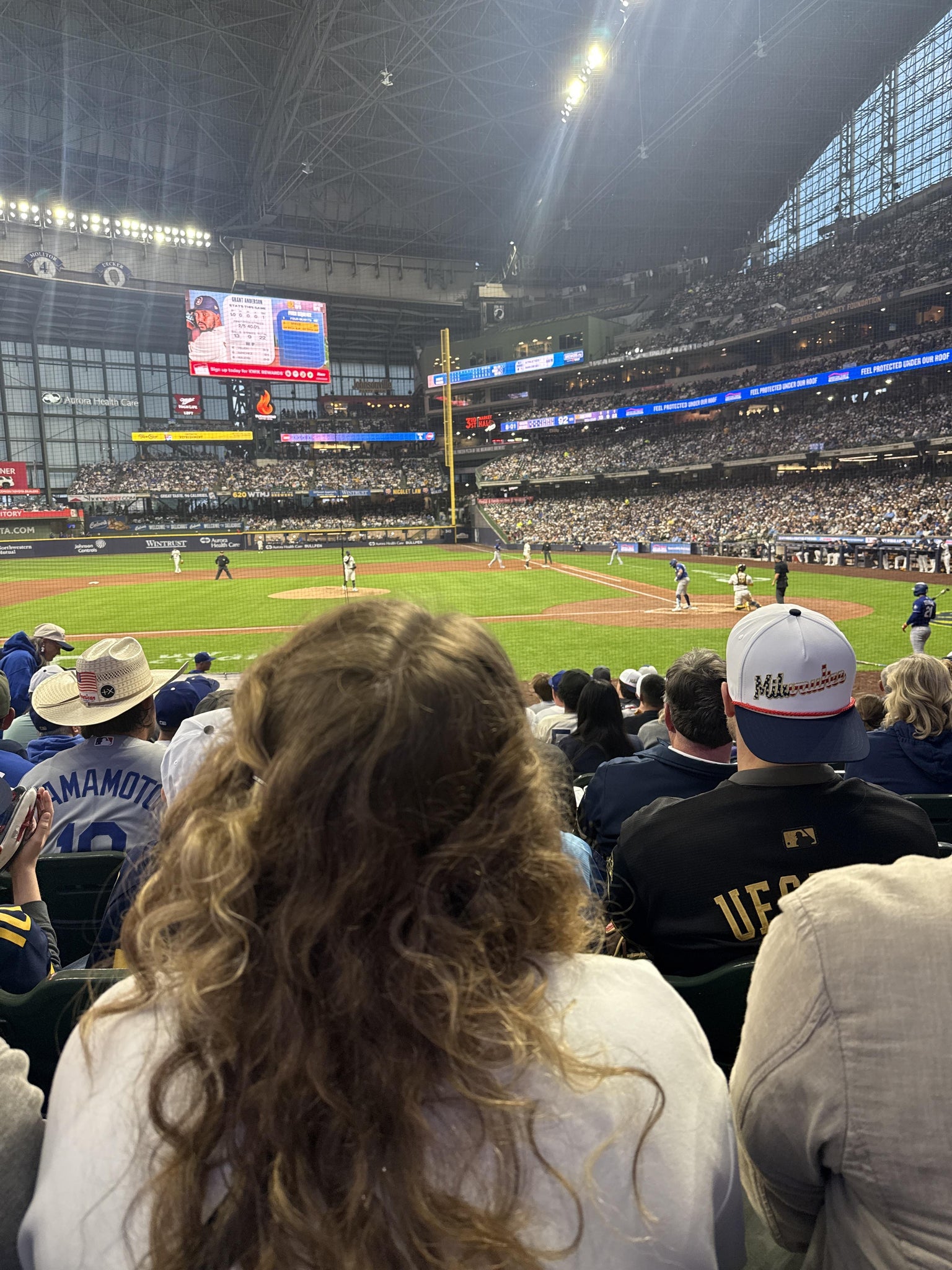 Real Fan View taken from Section 121 at American Family Field by Roel S