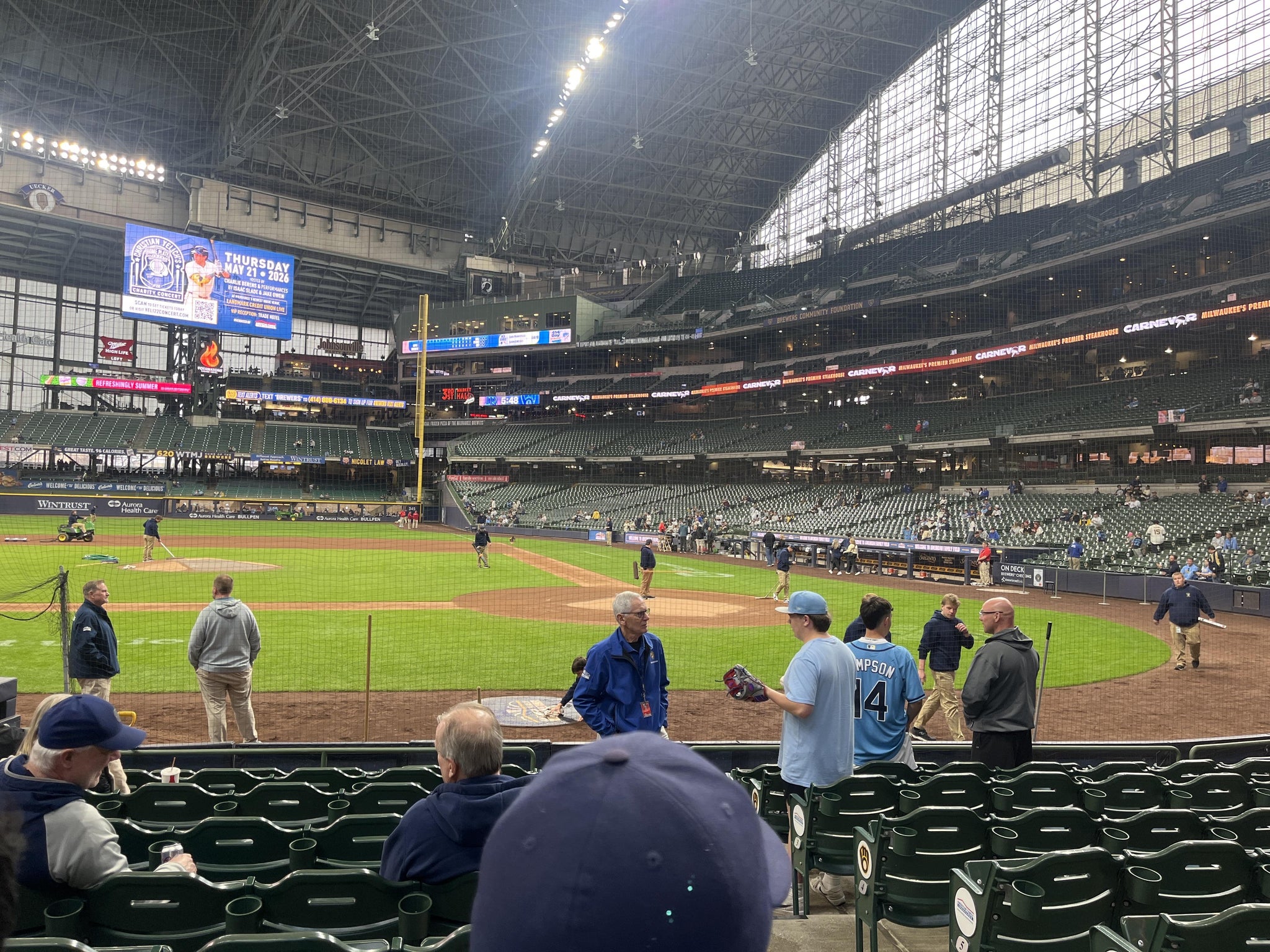 Real Fan View taken from Section 121 at American Family Field by Carina M