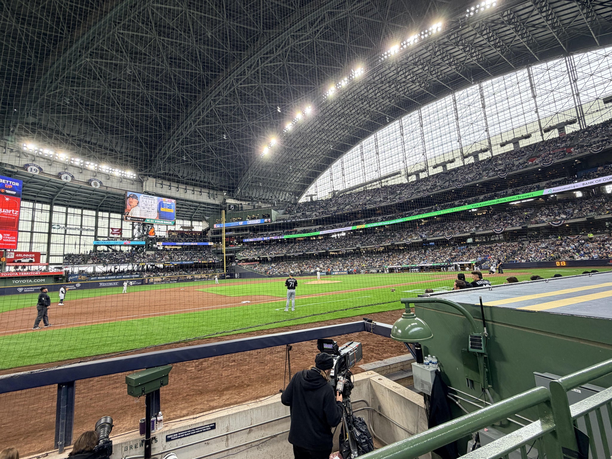 Real Fan View taken from Section 123 at American Family Field by Dallas R