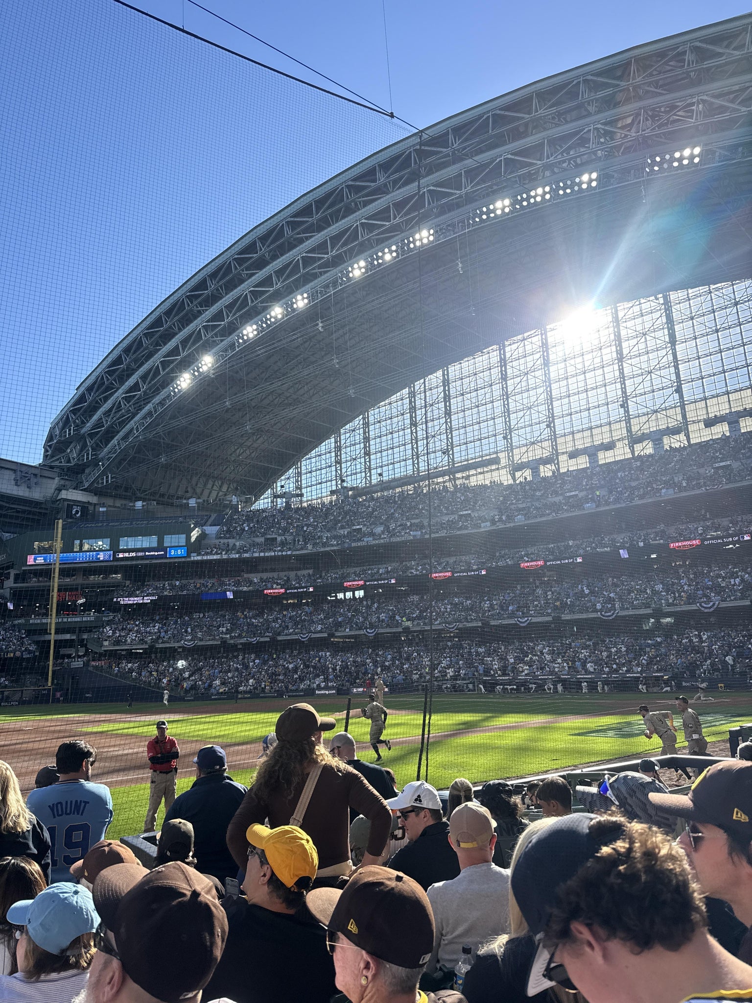 Real Fan View taken from Section 124 at American Family Field by Vincent C