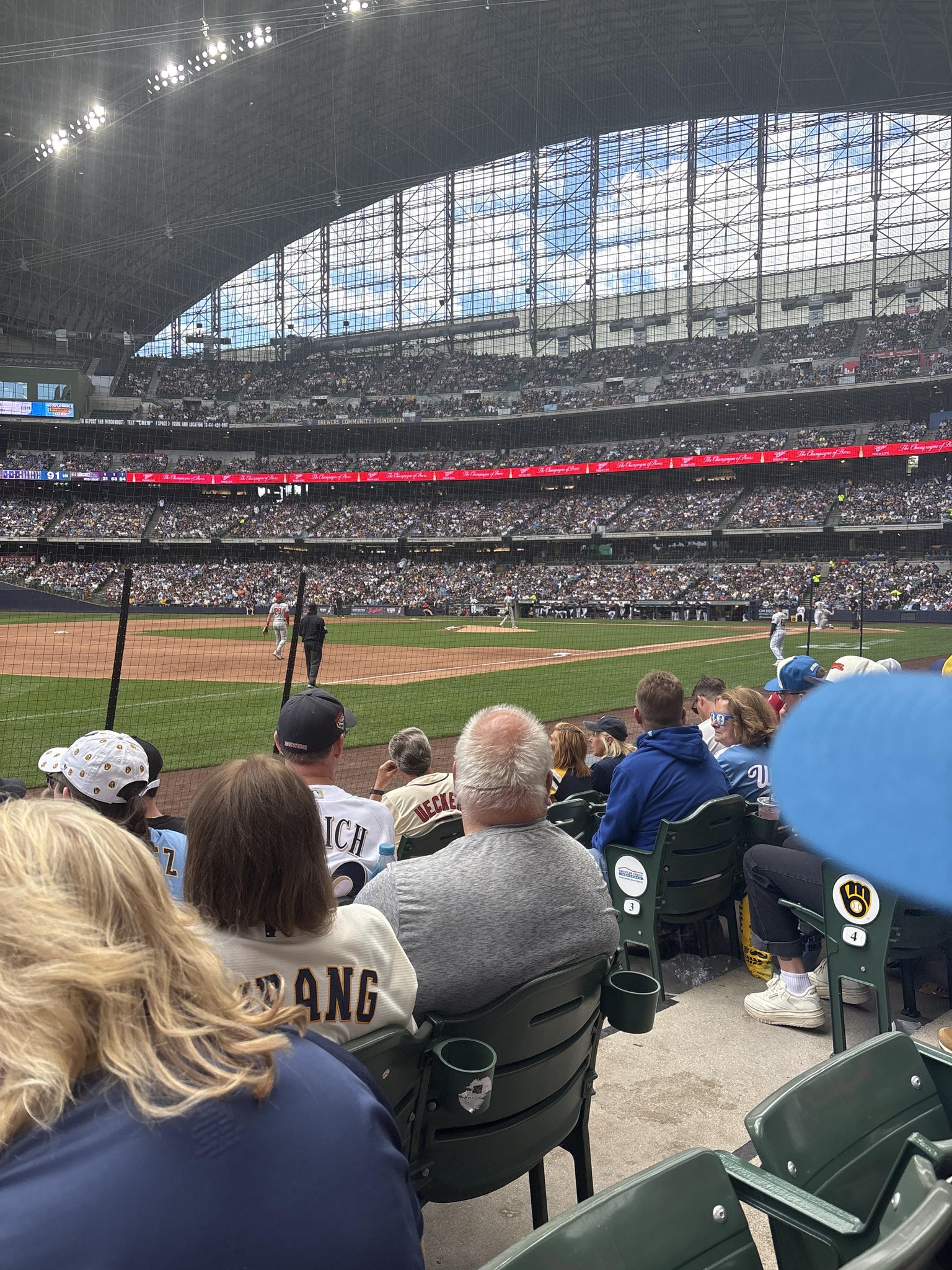 Real Fan View taken from Section 126 at American Family Field by Carsen N