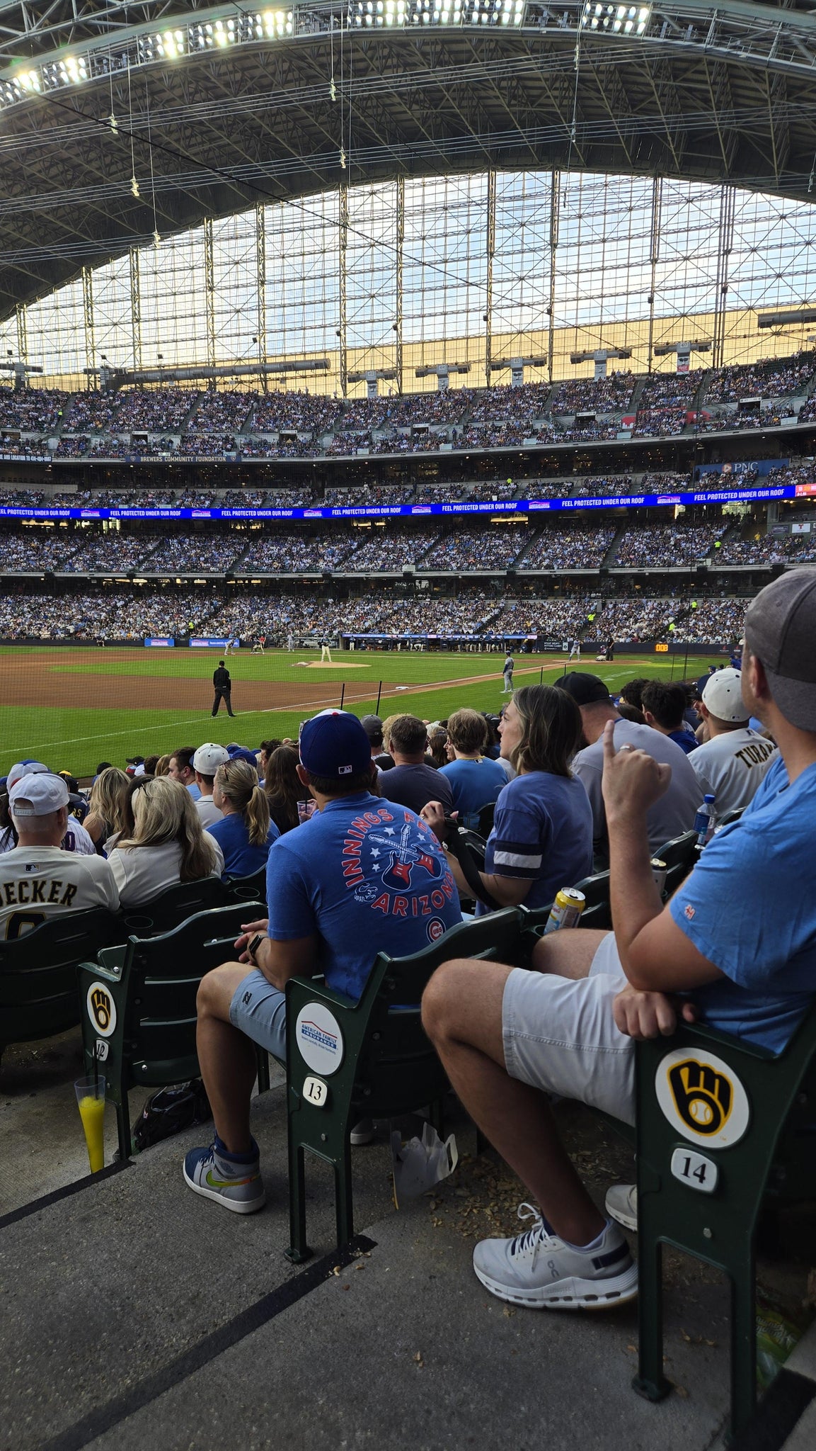 Real Fan View taken from Section 127 at American Family Field by Susana B