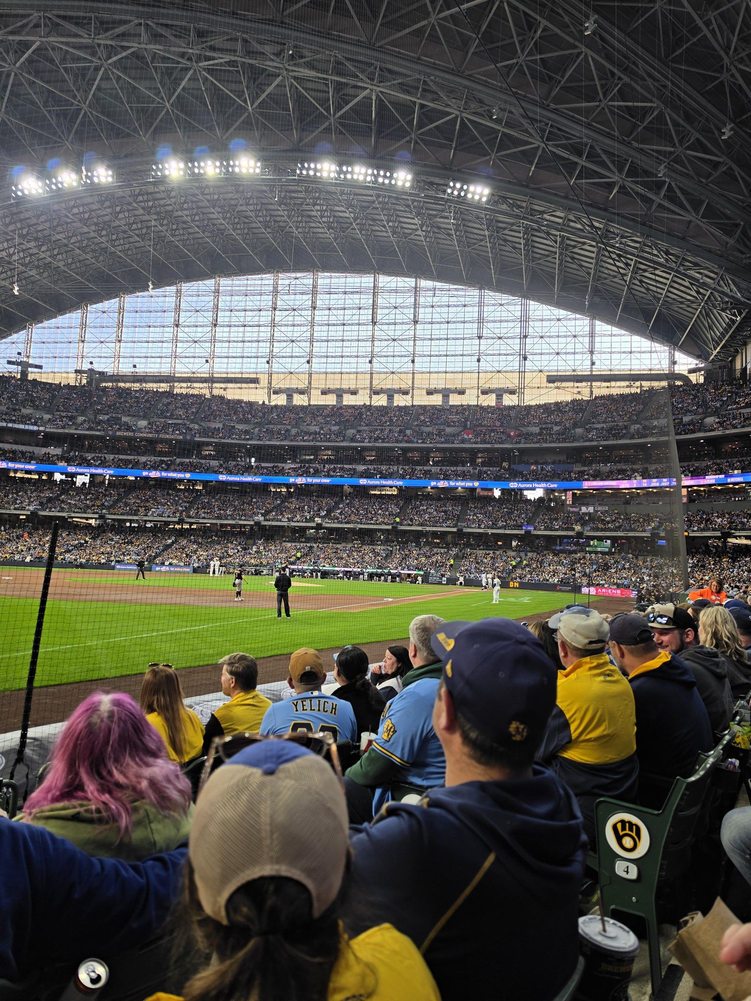 Real Fan View taken from Section 127 at American Family Field by Nicholas P