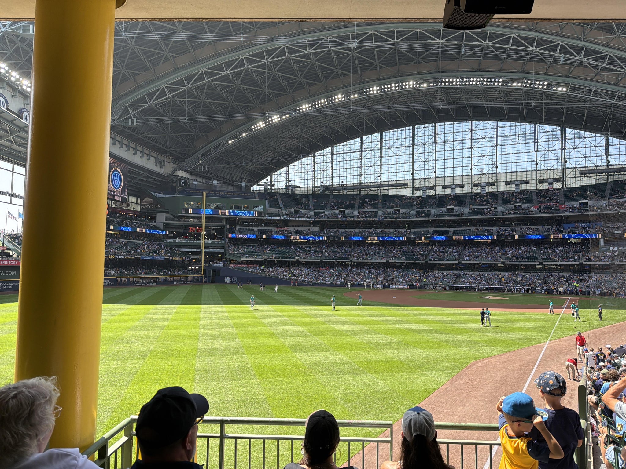 Real Fan View taken from Section 131 at American Family Field by Jacob L