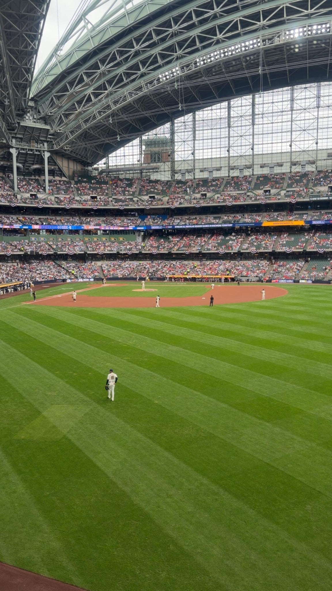 Real Fan View taken from Section 202 at American Family Field by William K