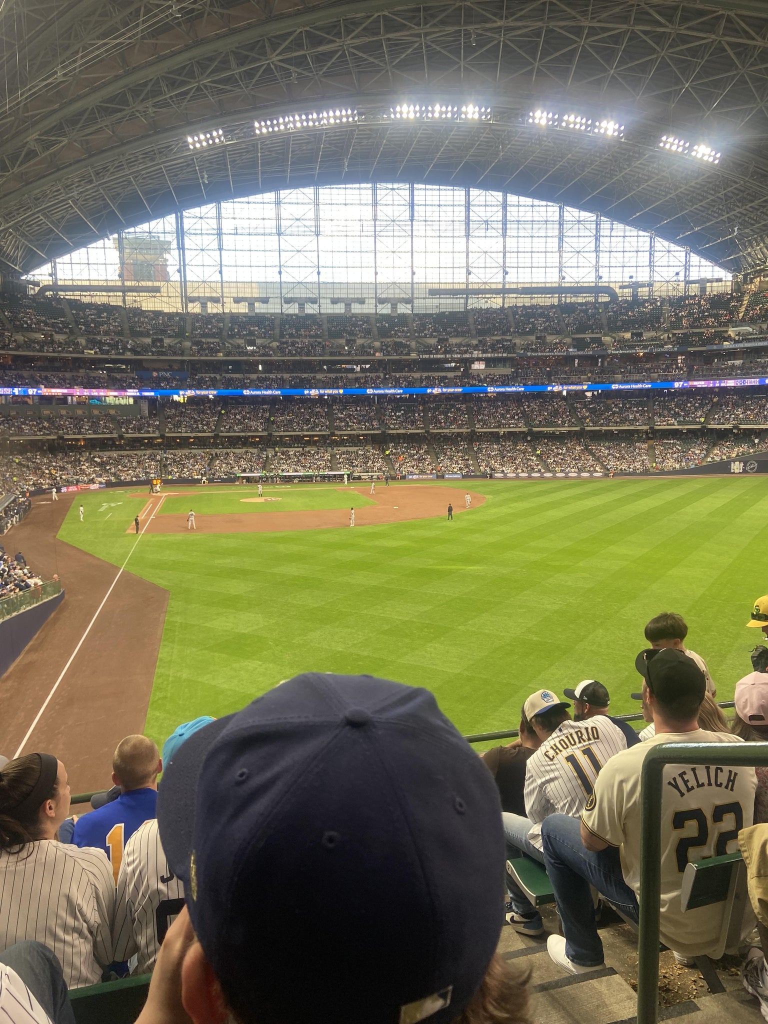 Real Fan View taken from Section 205 at American Family Field by Martin H