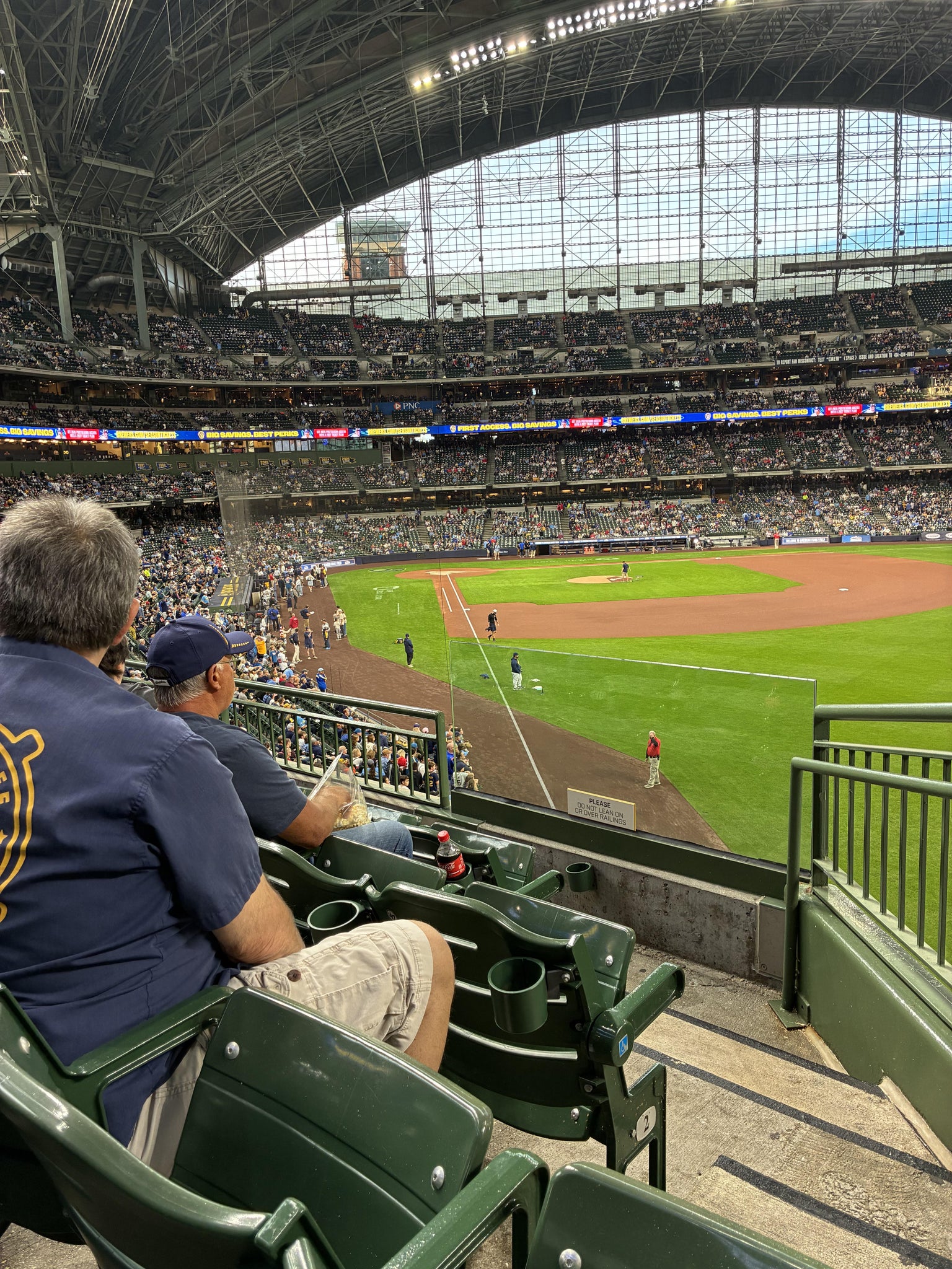 Real Fan View taken from Section 206 at American Family Field by Barbara J