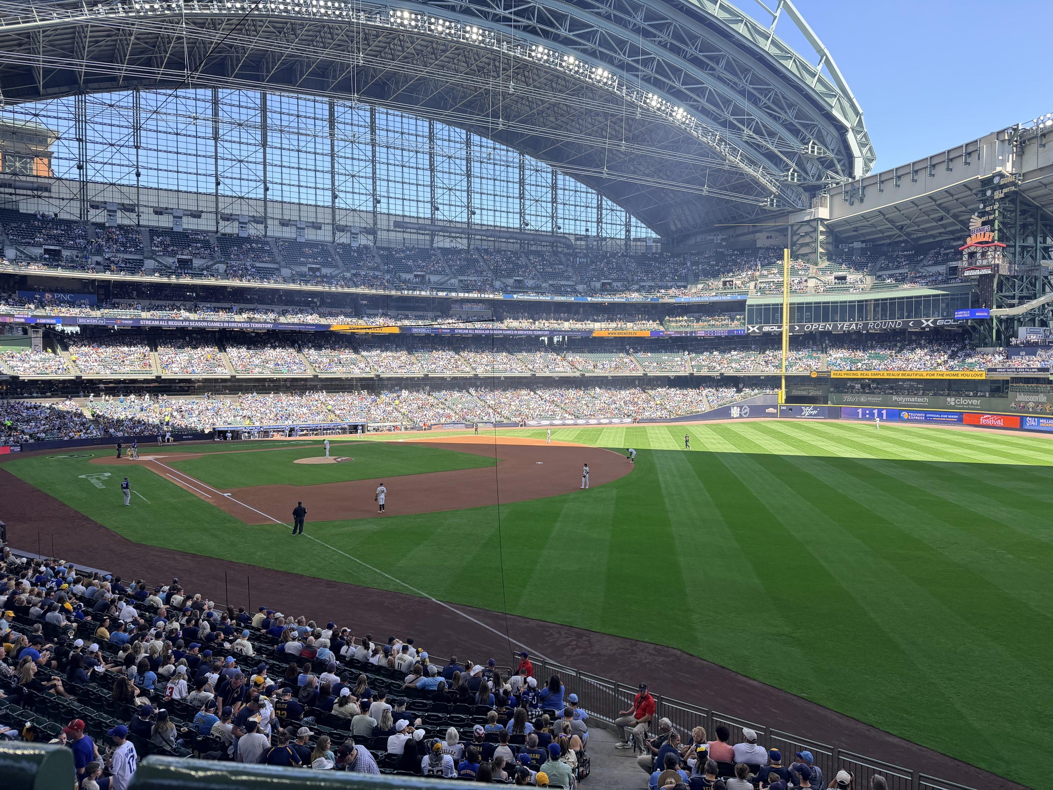 Real Fan View taken from Section 207 at American Family Field by Samantha K