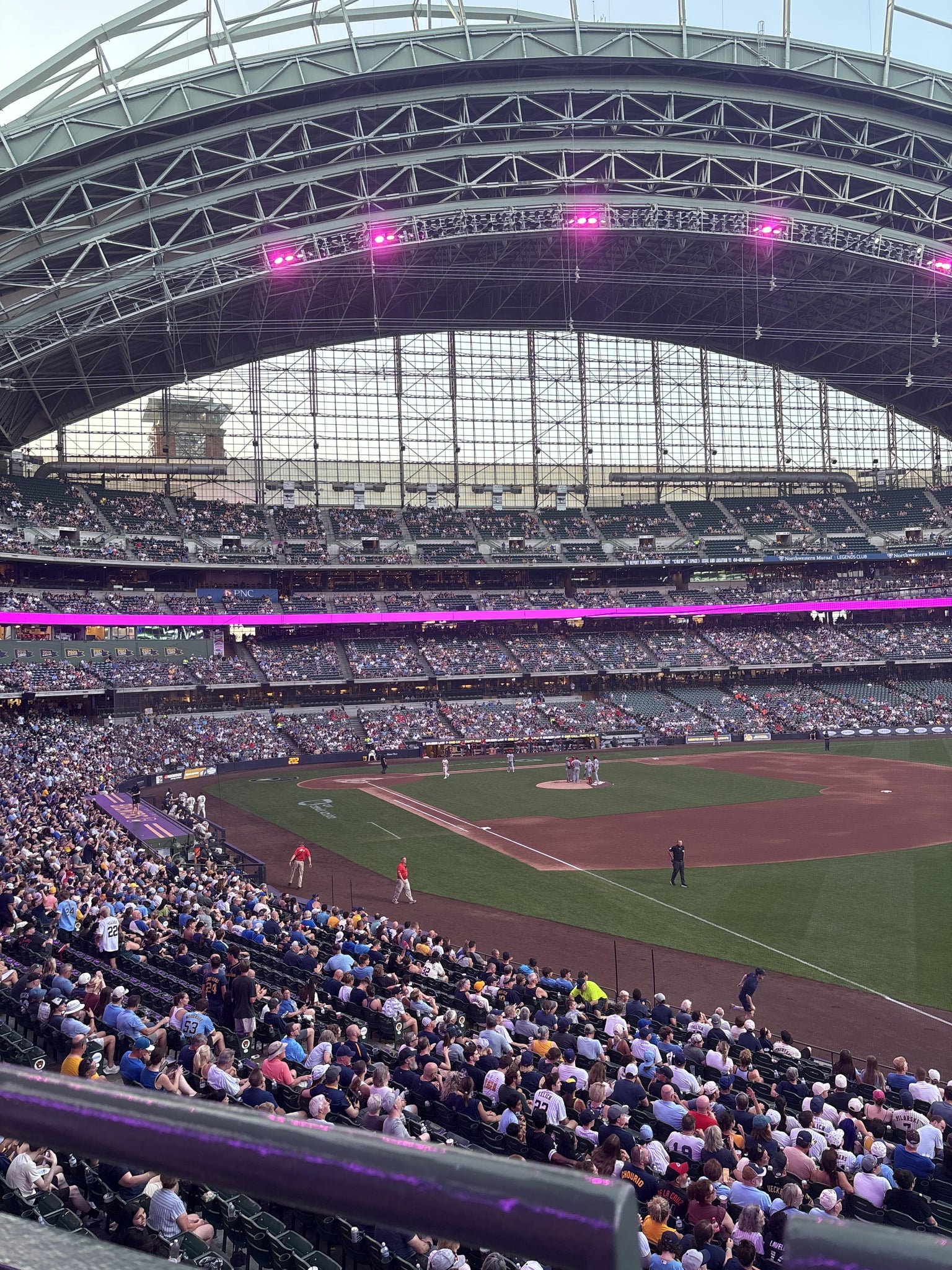 Real Fan View taken from Section 208 at American Family Field by Bruce B
